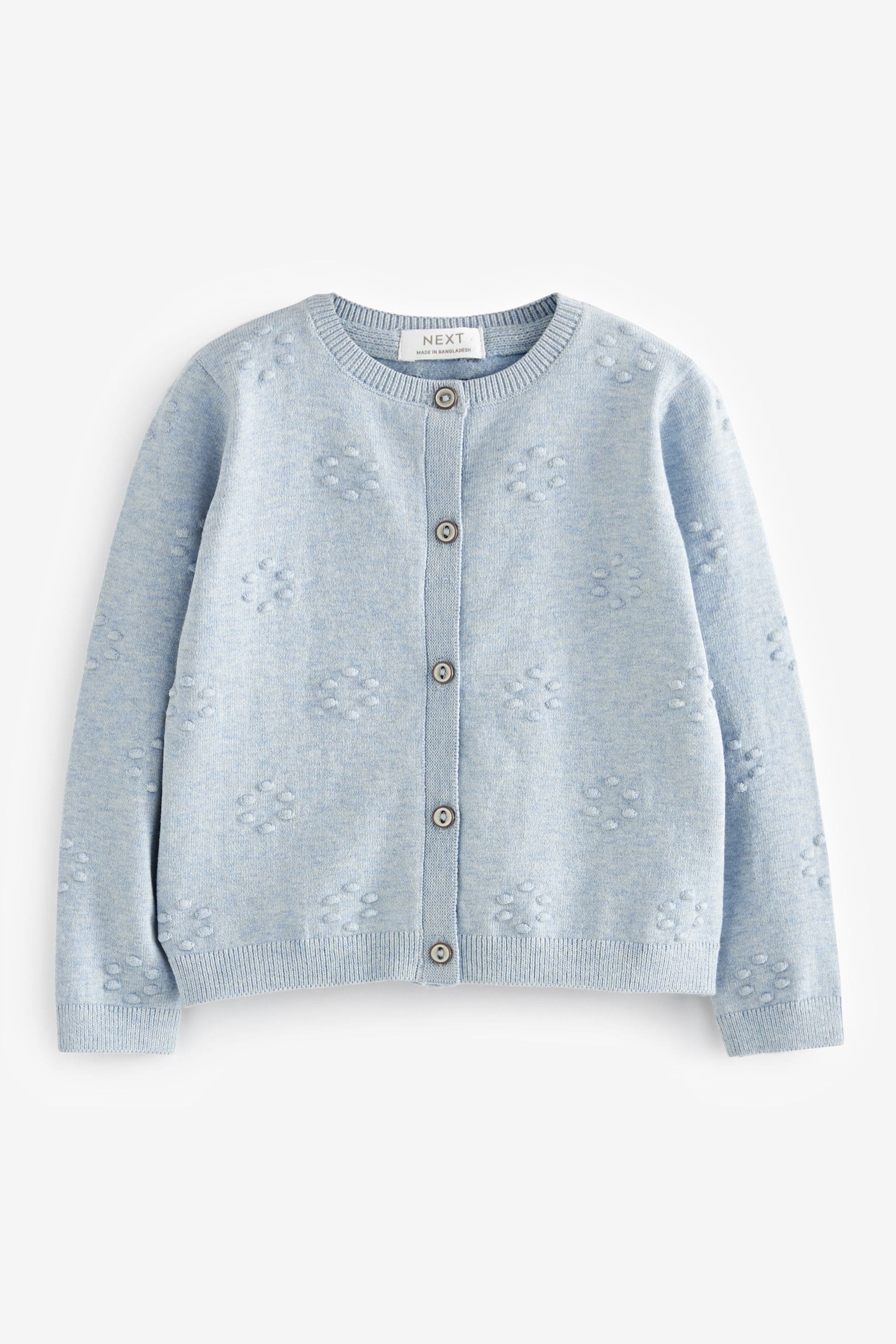 Light Blue Bobble Cardigan (3mths-10yrs)