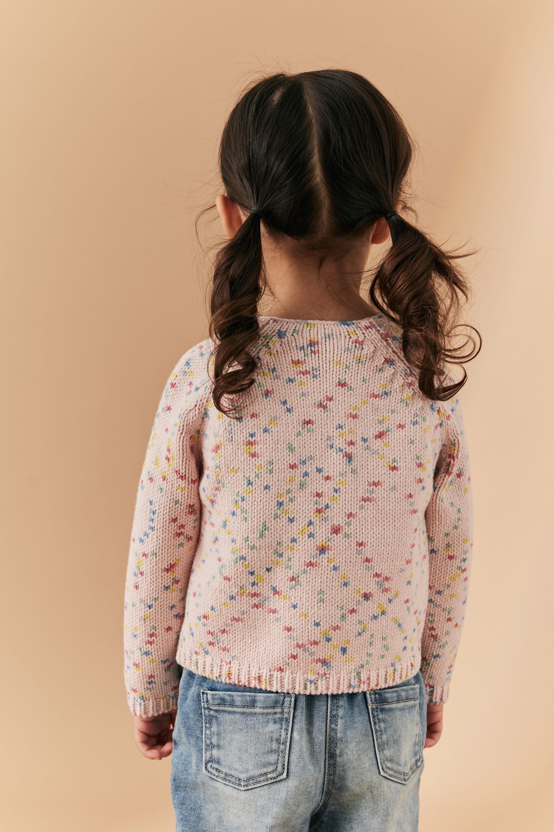 Pink Rainbow Spot Cardigan (3mths-7yrs)