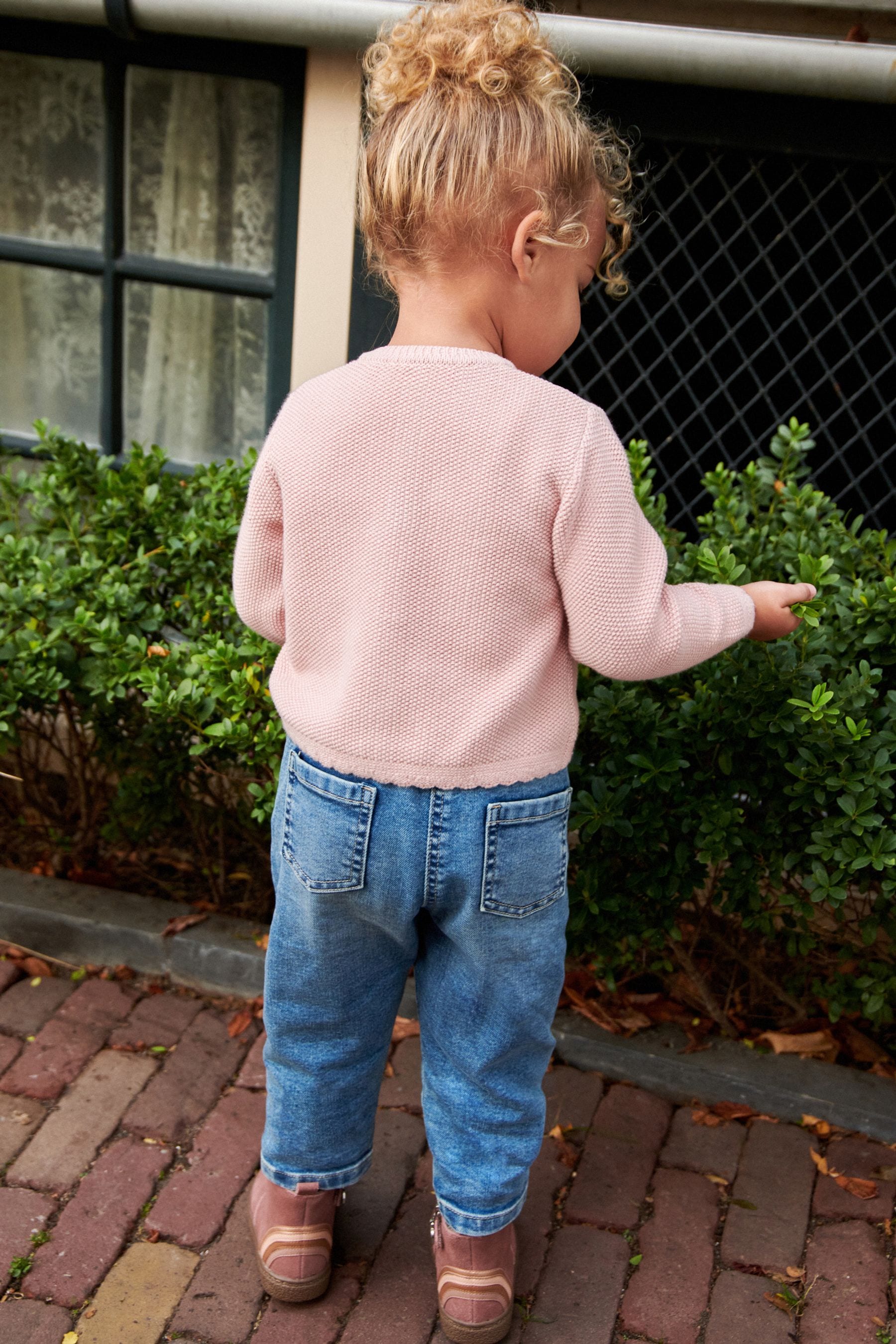 Pink Flower Embroidered Cardigan (3mths-7yrs)