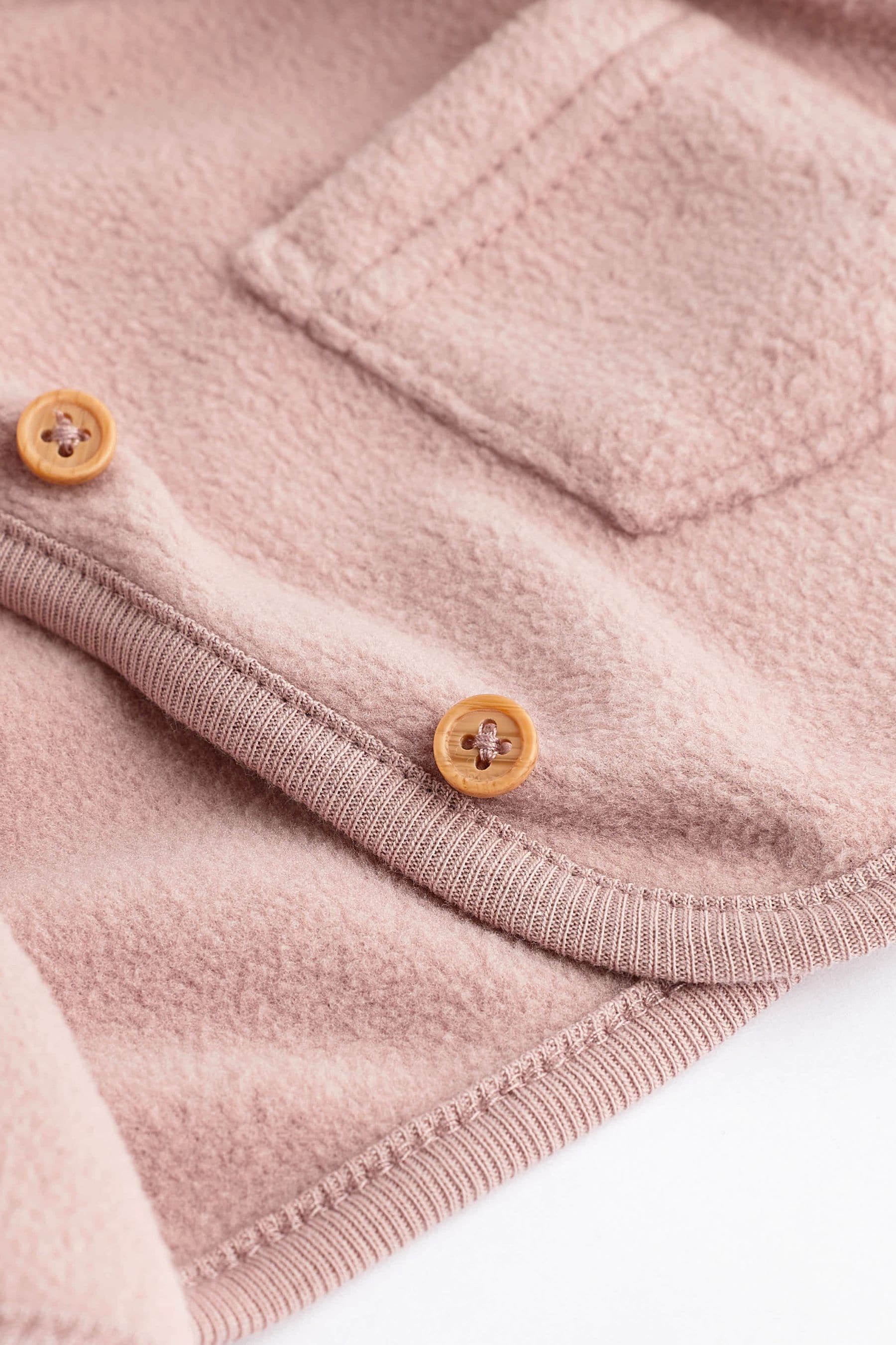 Pink Hooded Cosy Fleece Baby Jacket (0mths-2yrs)