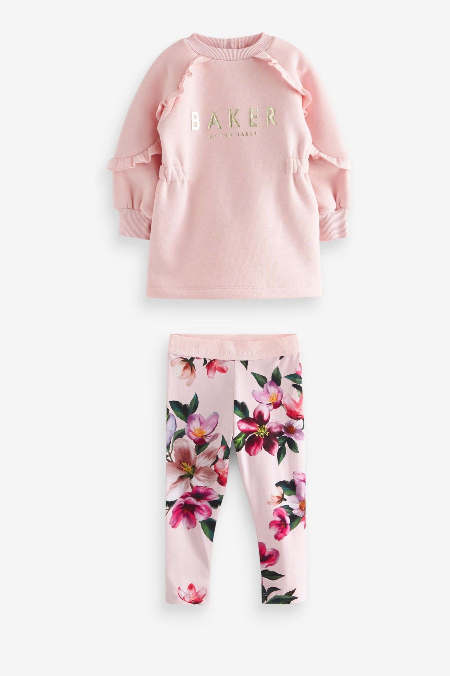 Pink Baker by Ted Baker Pink Longline Sweater and Legging Set