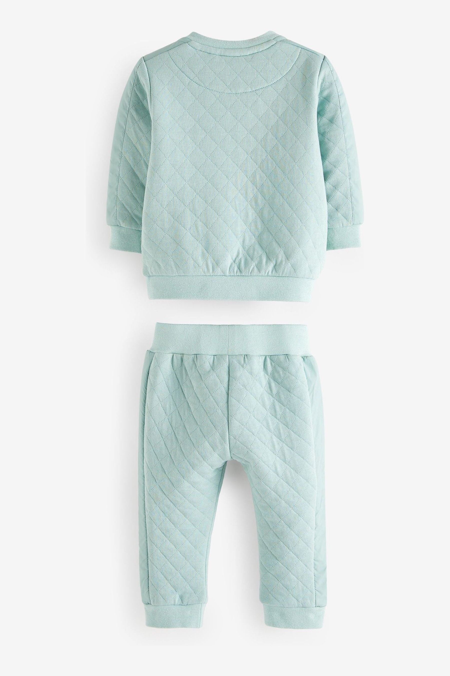 Green Baker by Ted Baker Green Quilted Sweater and Joggers Set