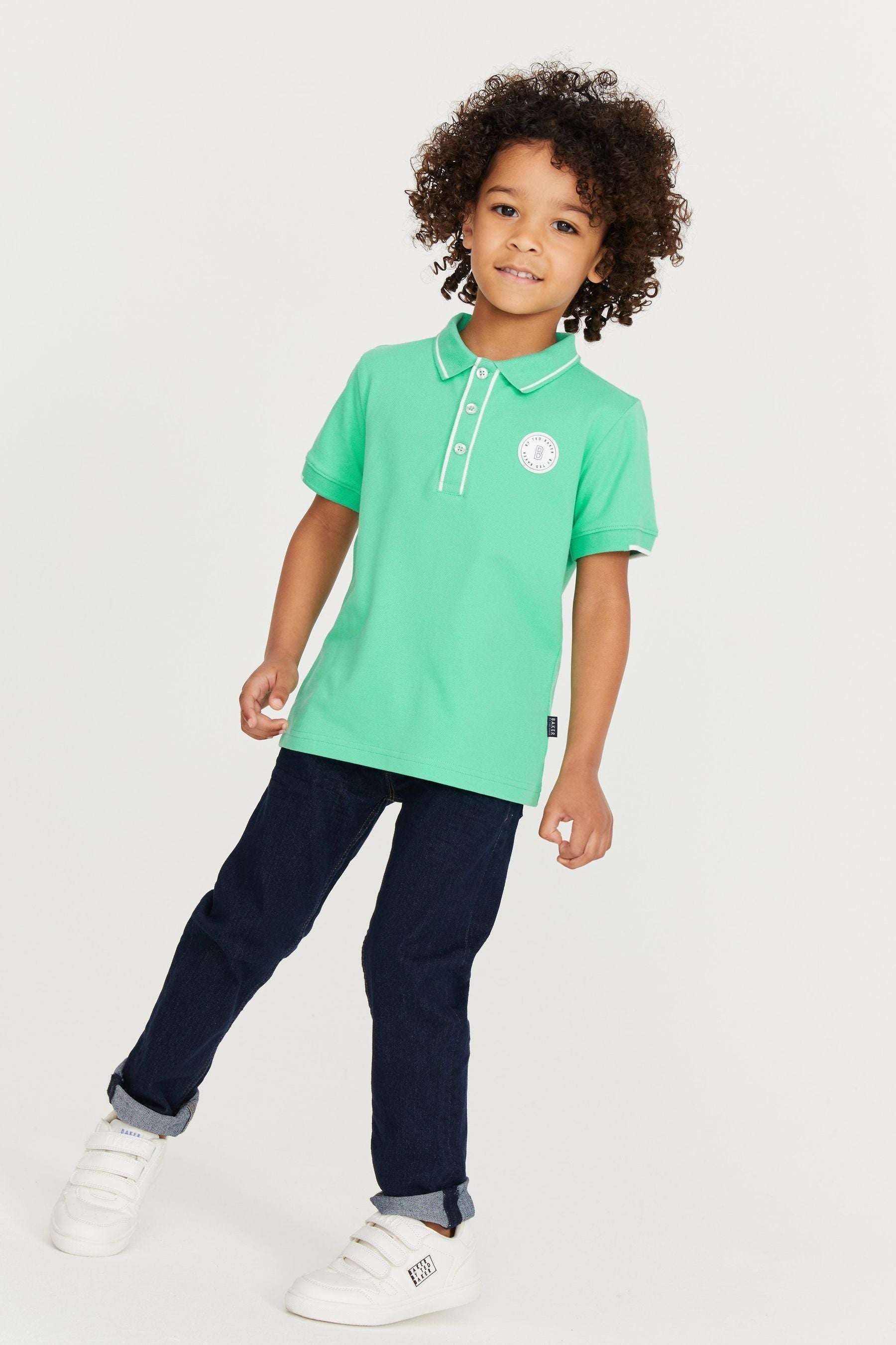 Green Baker by Ted Baker Pique Polo Shirt