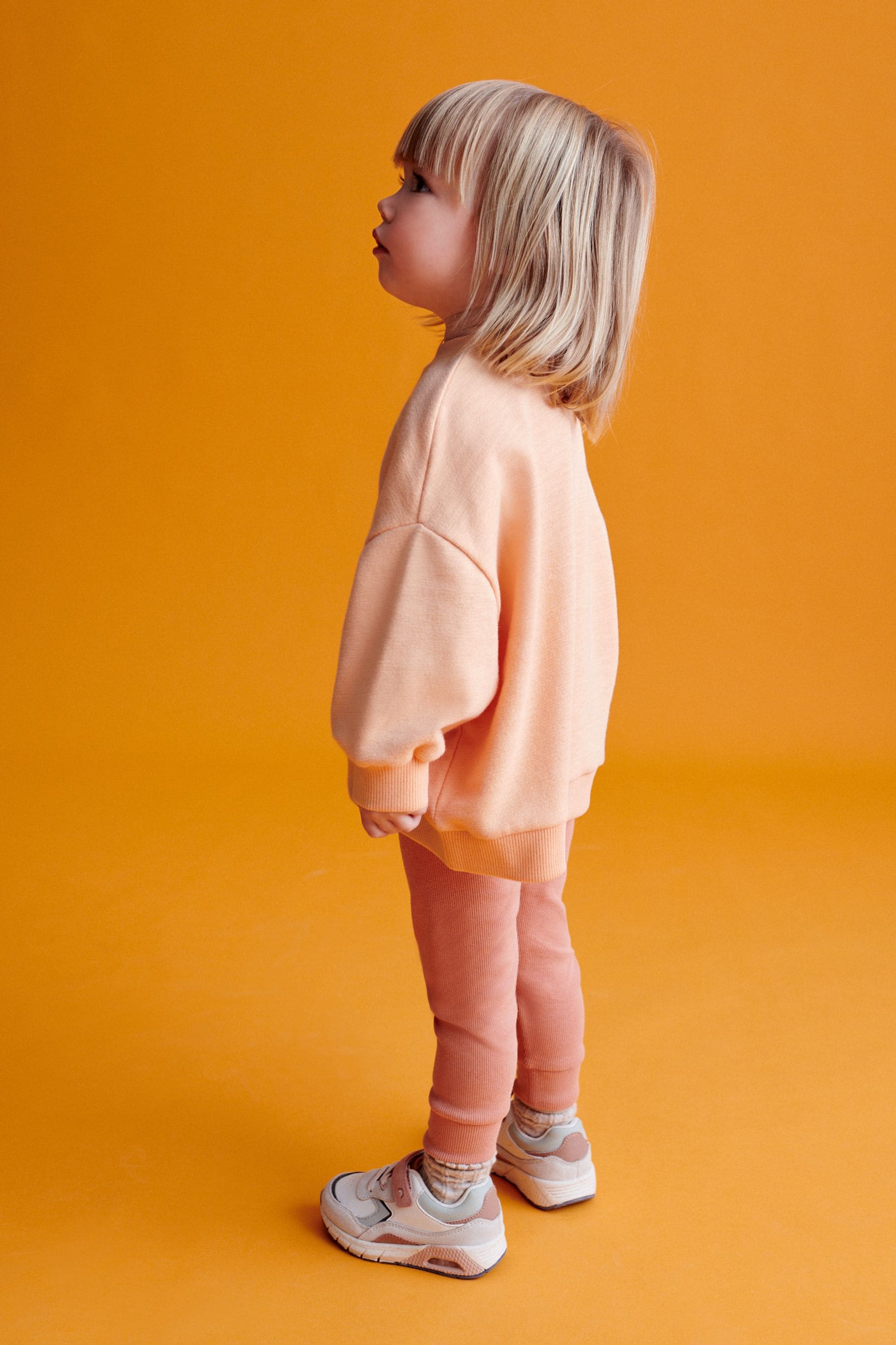 Orange Relaxed Fit Sweater And Leggings Set (3mths-7yrs)