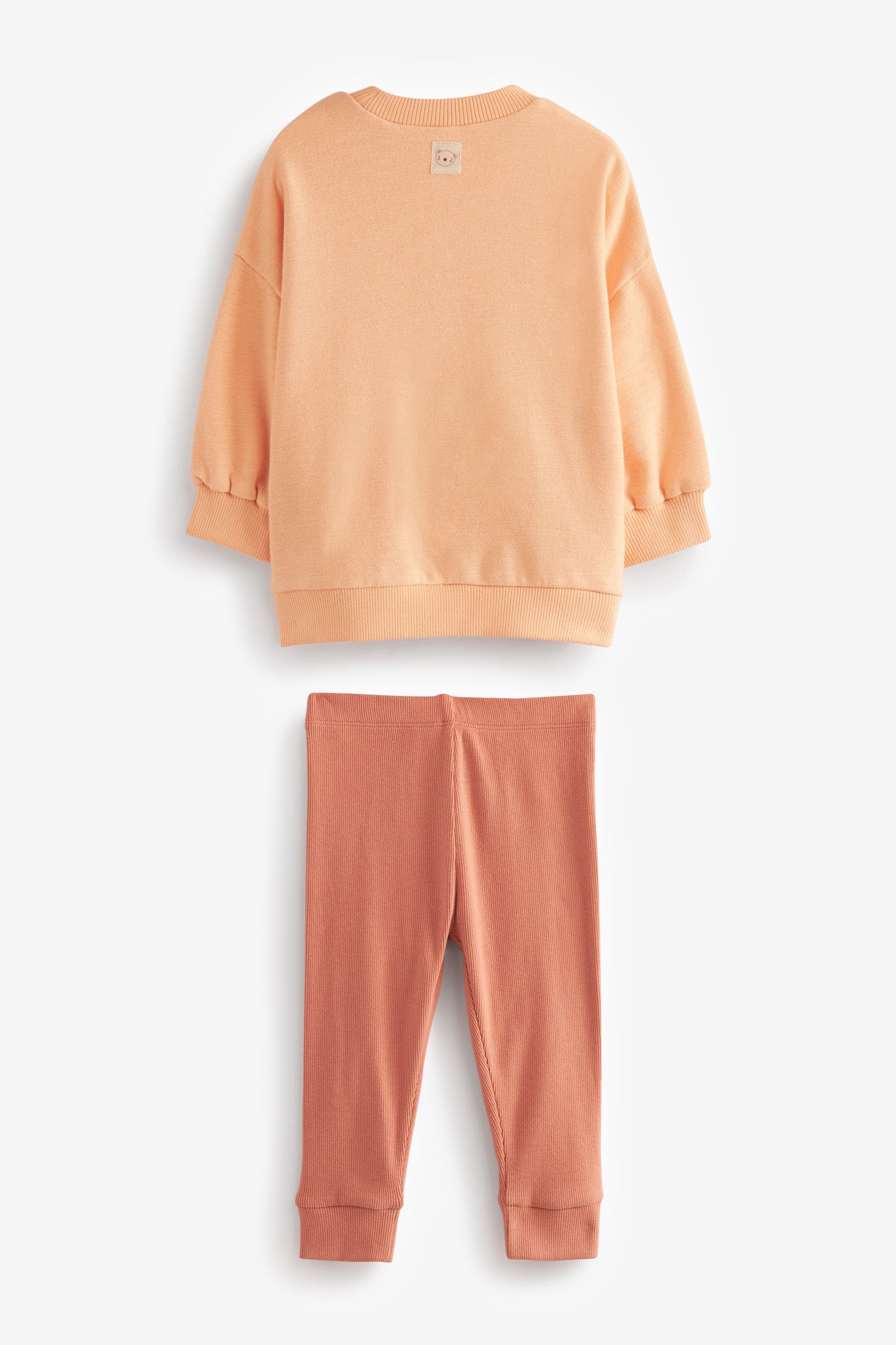 Orange Relaxed Fit Sweater And Leggings Set (3mths-7yrs)