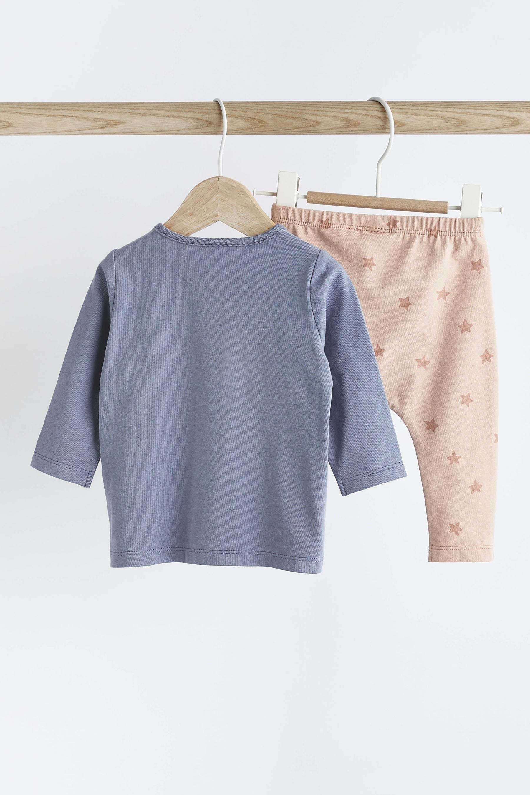 Blue Lion Pocket Baby Top and Leggings 2 Piece Set