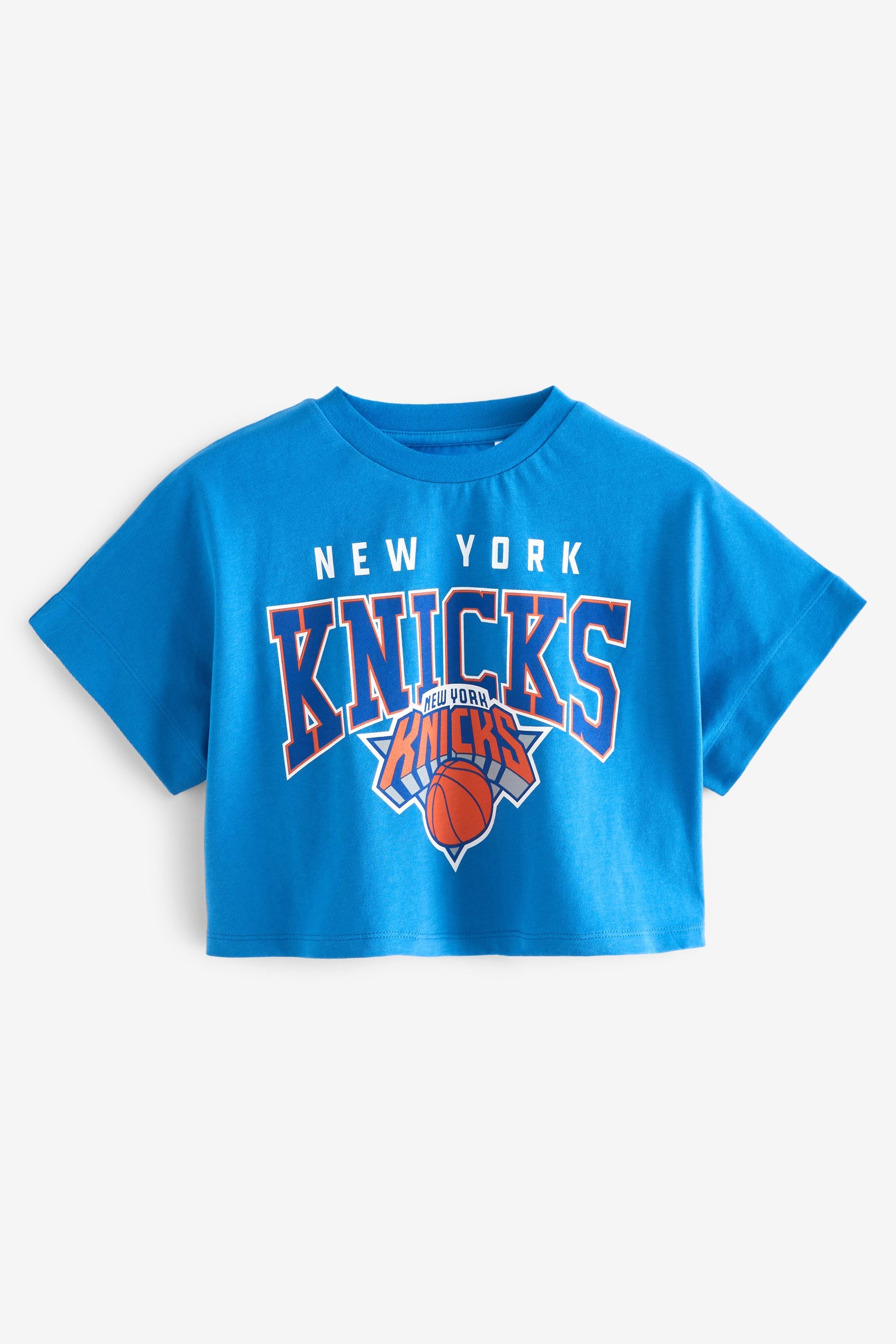 New York Knicks Blue NBA Boxy License T-Shirt (3-16yrs)