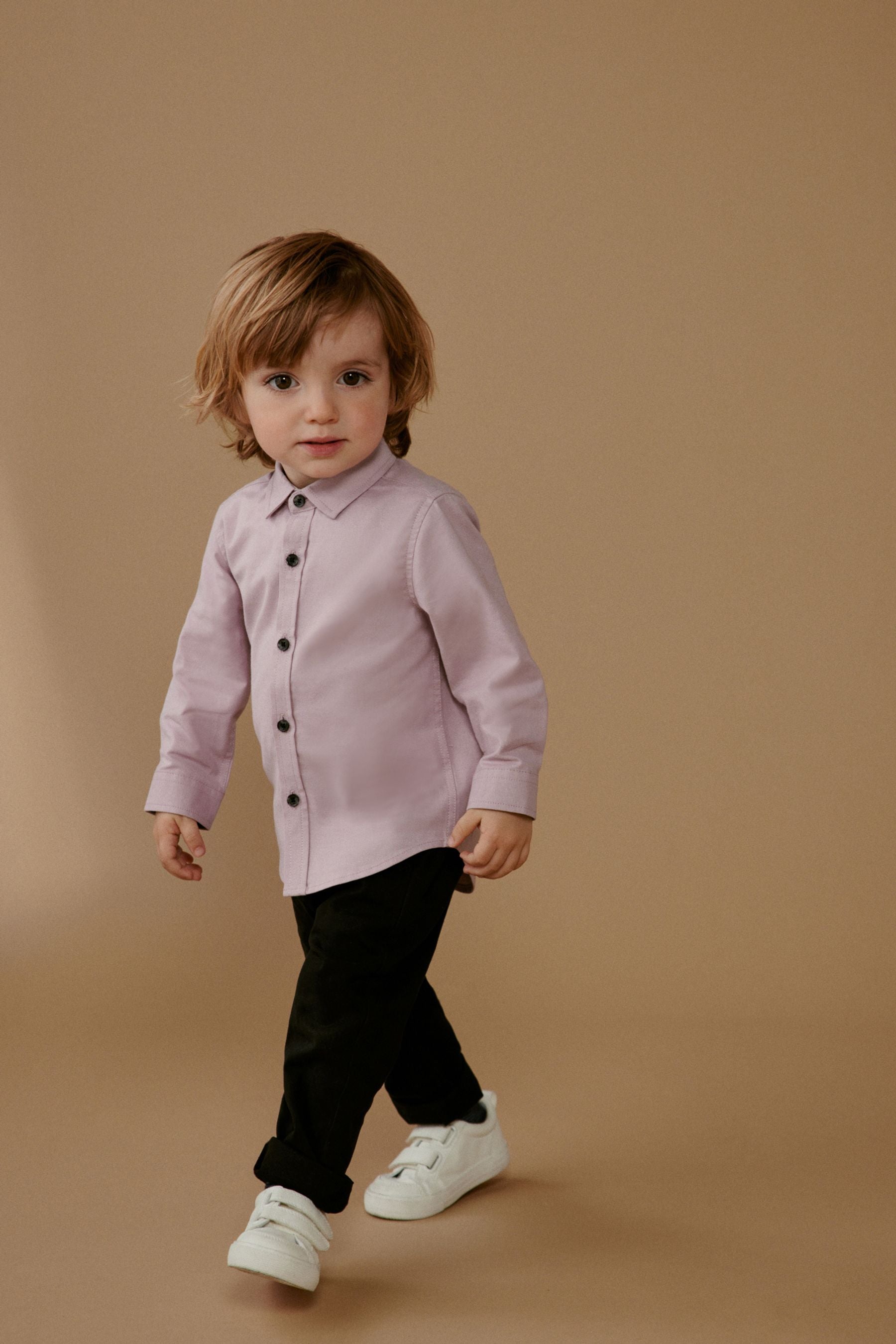 Pink Long Sleeve Oxford Shirt (3mths-7yrs)