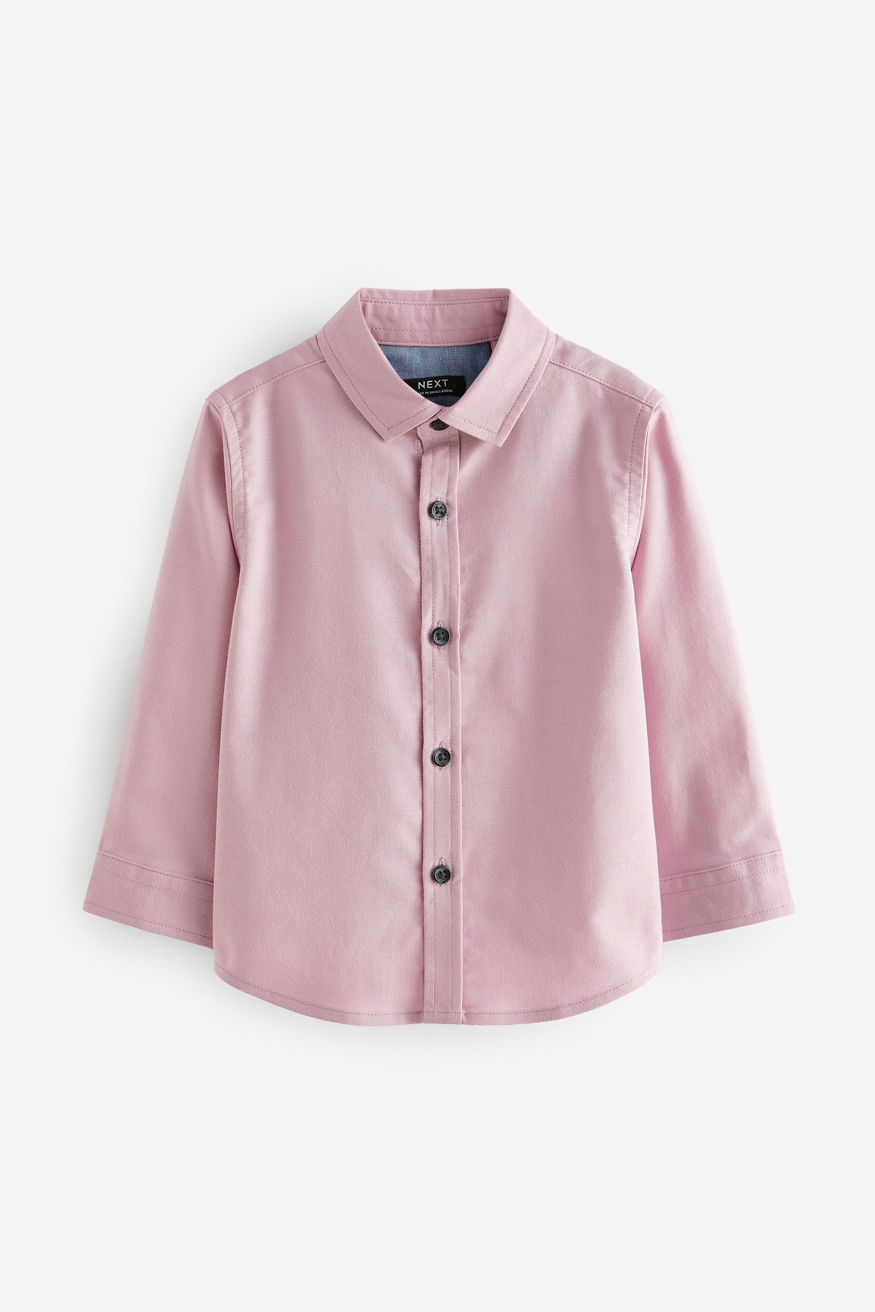 Pink Long Sleeve Oxford Shirt (3mths-7yrs)