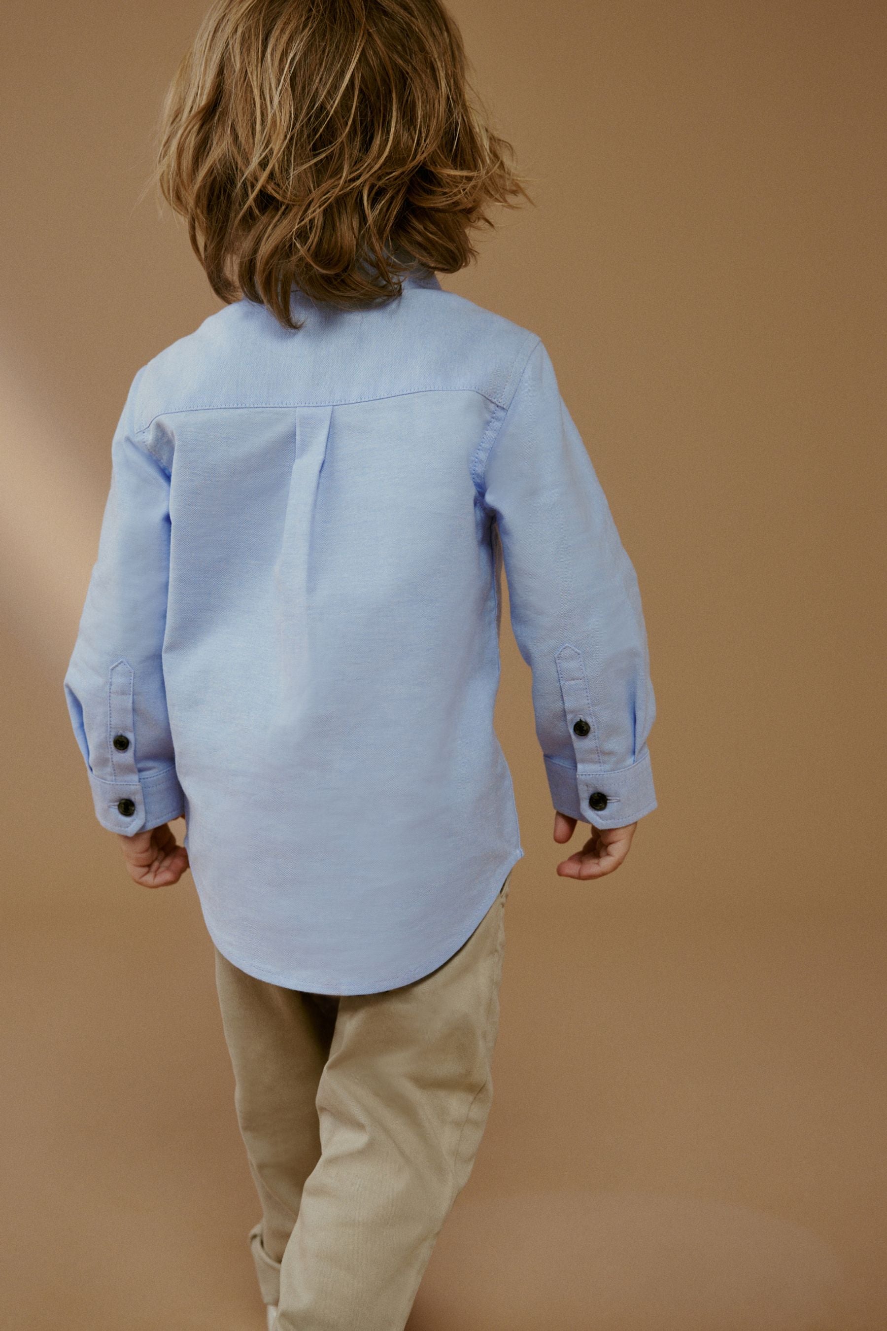 Blue Long Sleeve Oxford Shirt (3mths-7yrs)