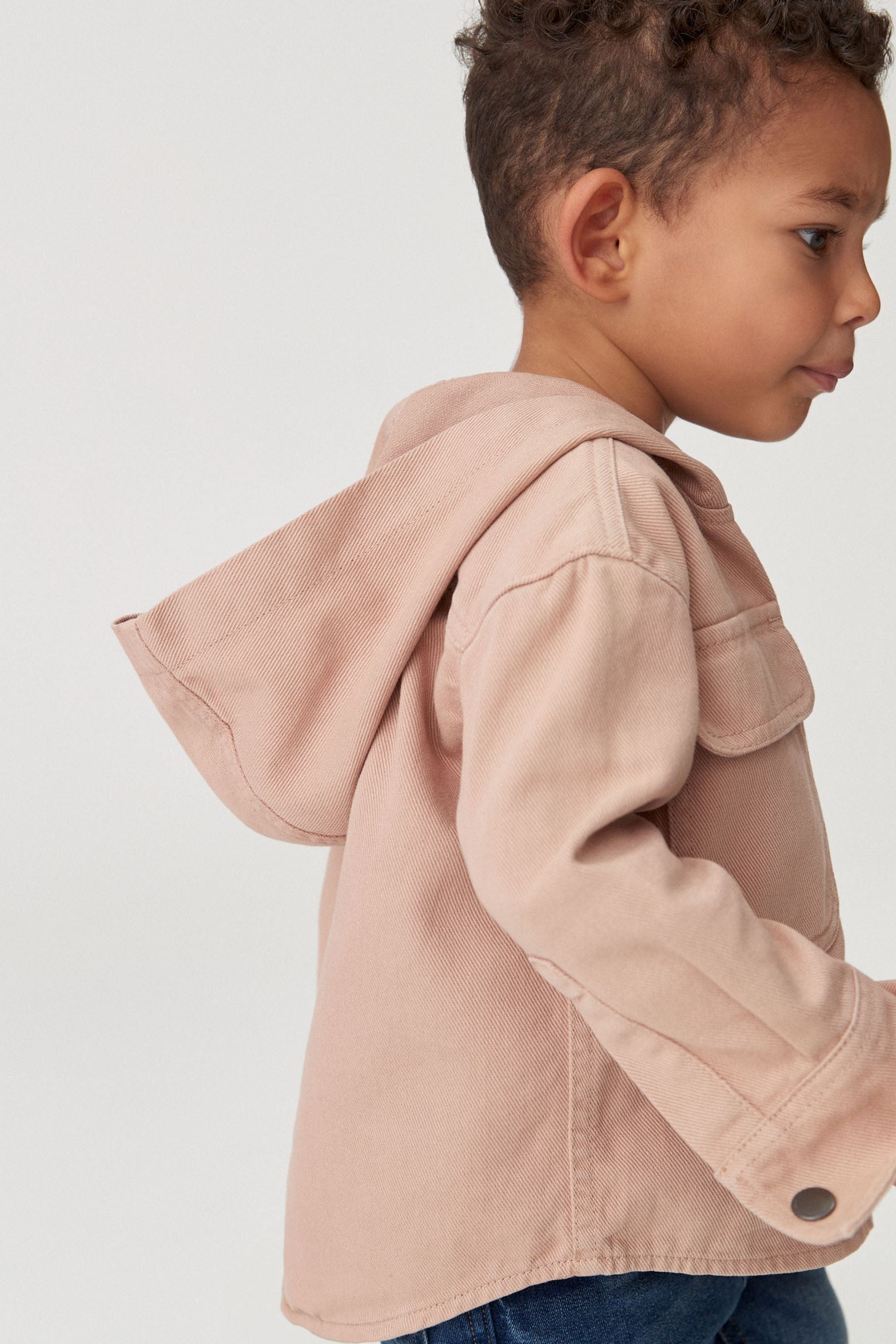 Blush Pink Denim Shacket (3mths-7yrs)