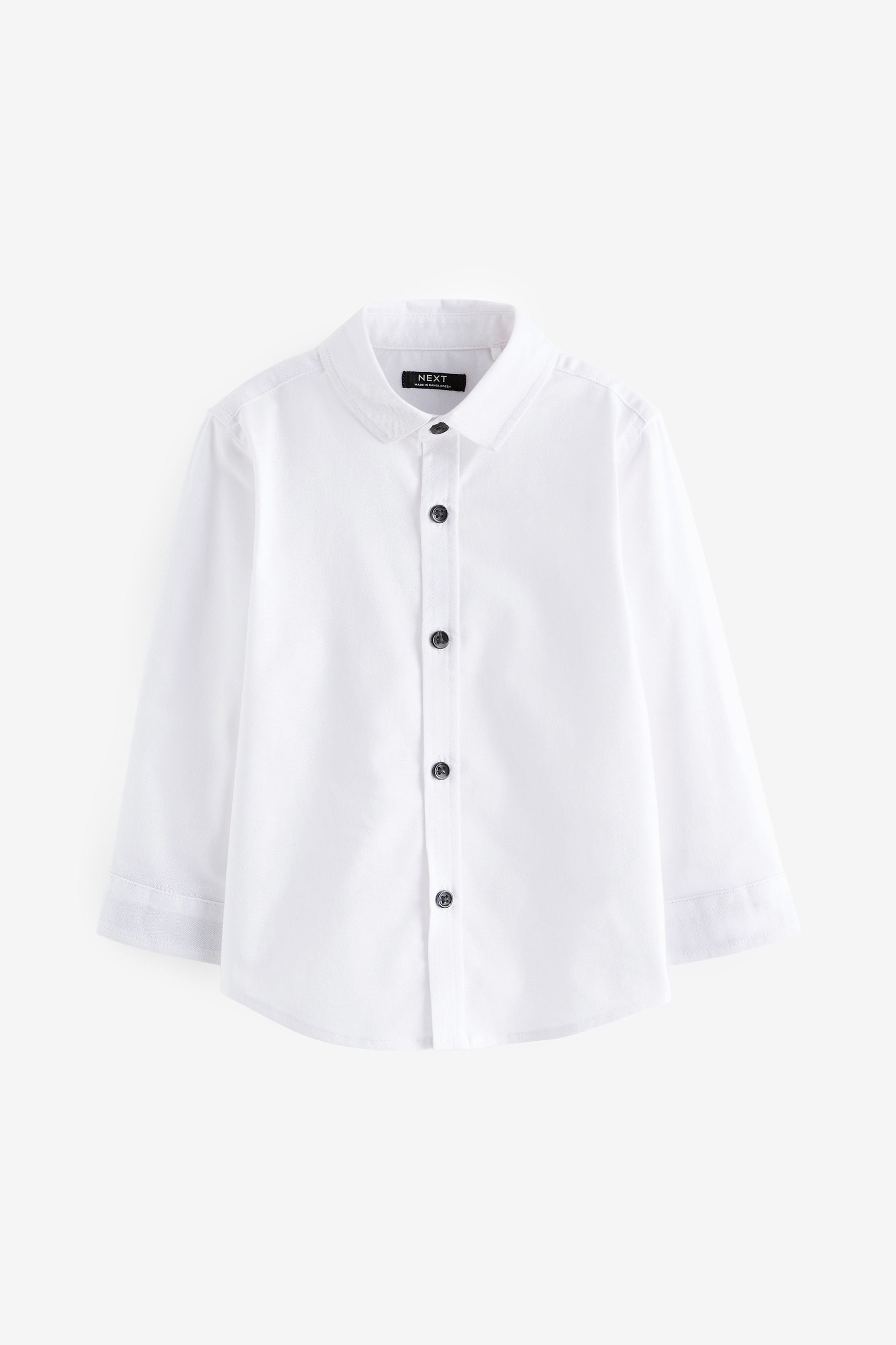 White Long Sleeve Oxford Shirt (3mths-7yrs)