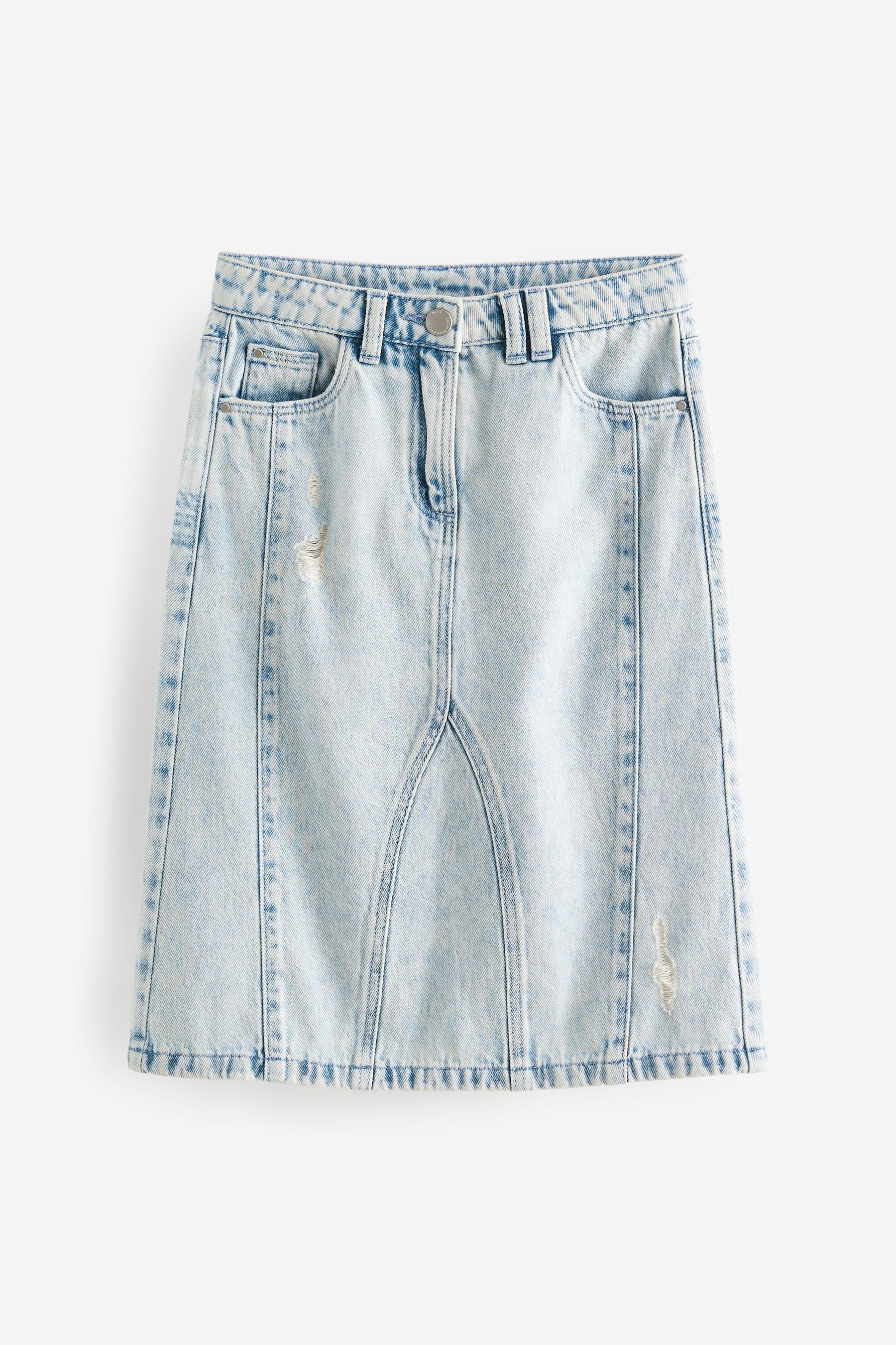 Mid Blue Denim Midi Skirt (3-16yrs)