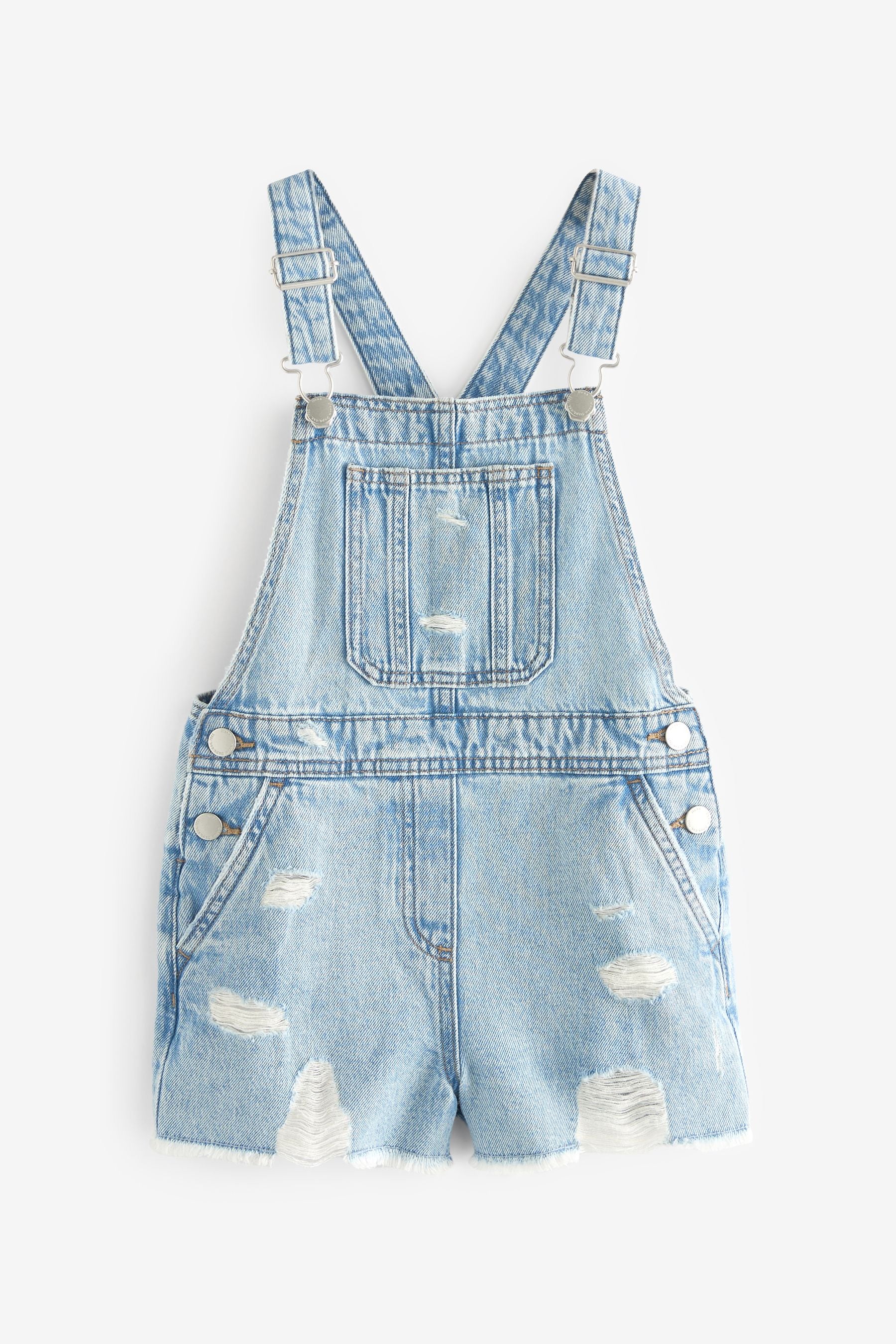 Light Blue Denim Short Dungaree (3-16yrs)