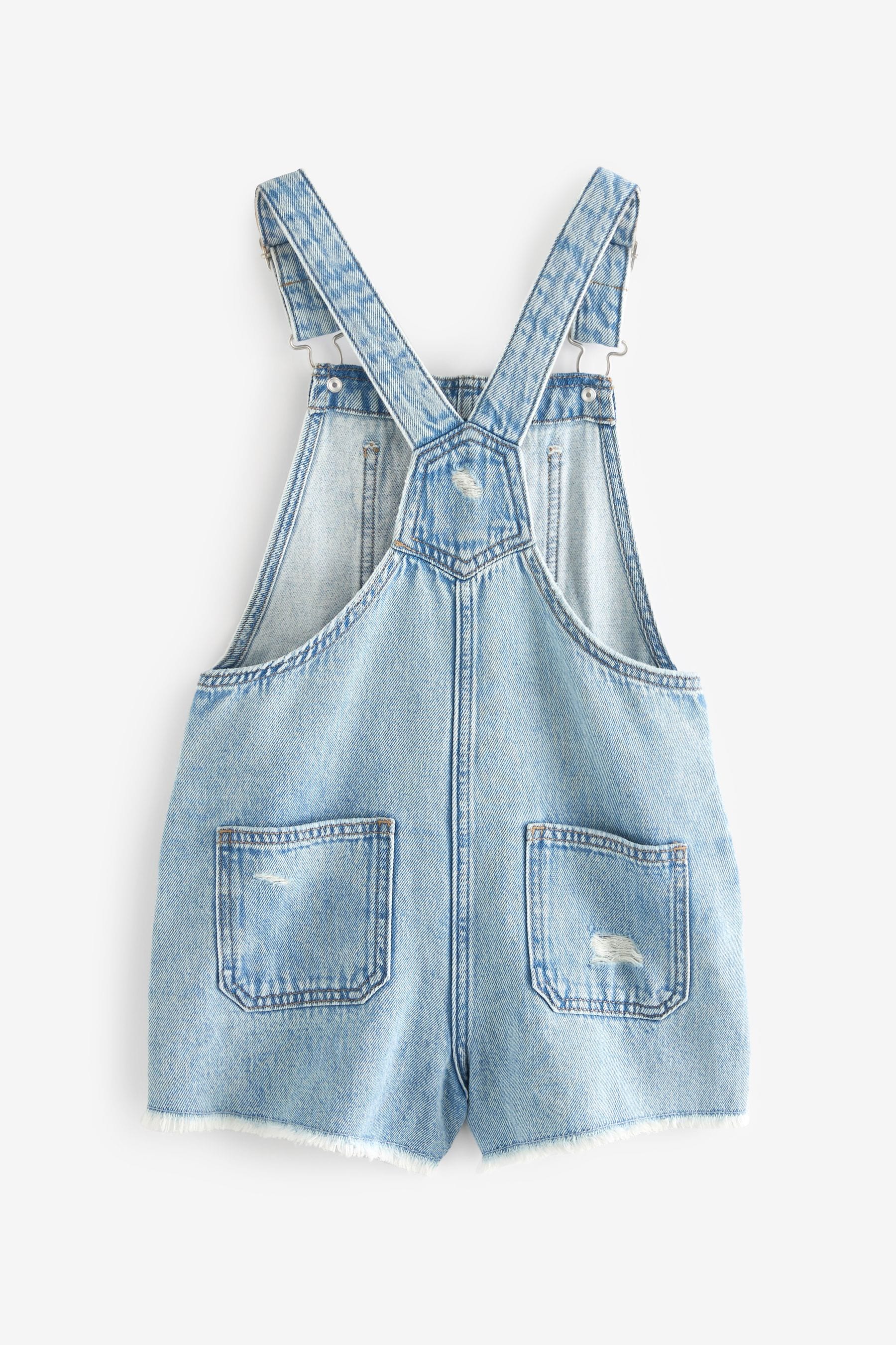 Light Blue Denim Short Dungaree (3-16yrs)