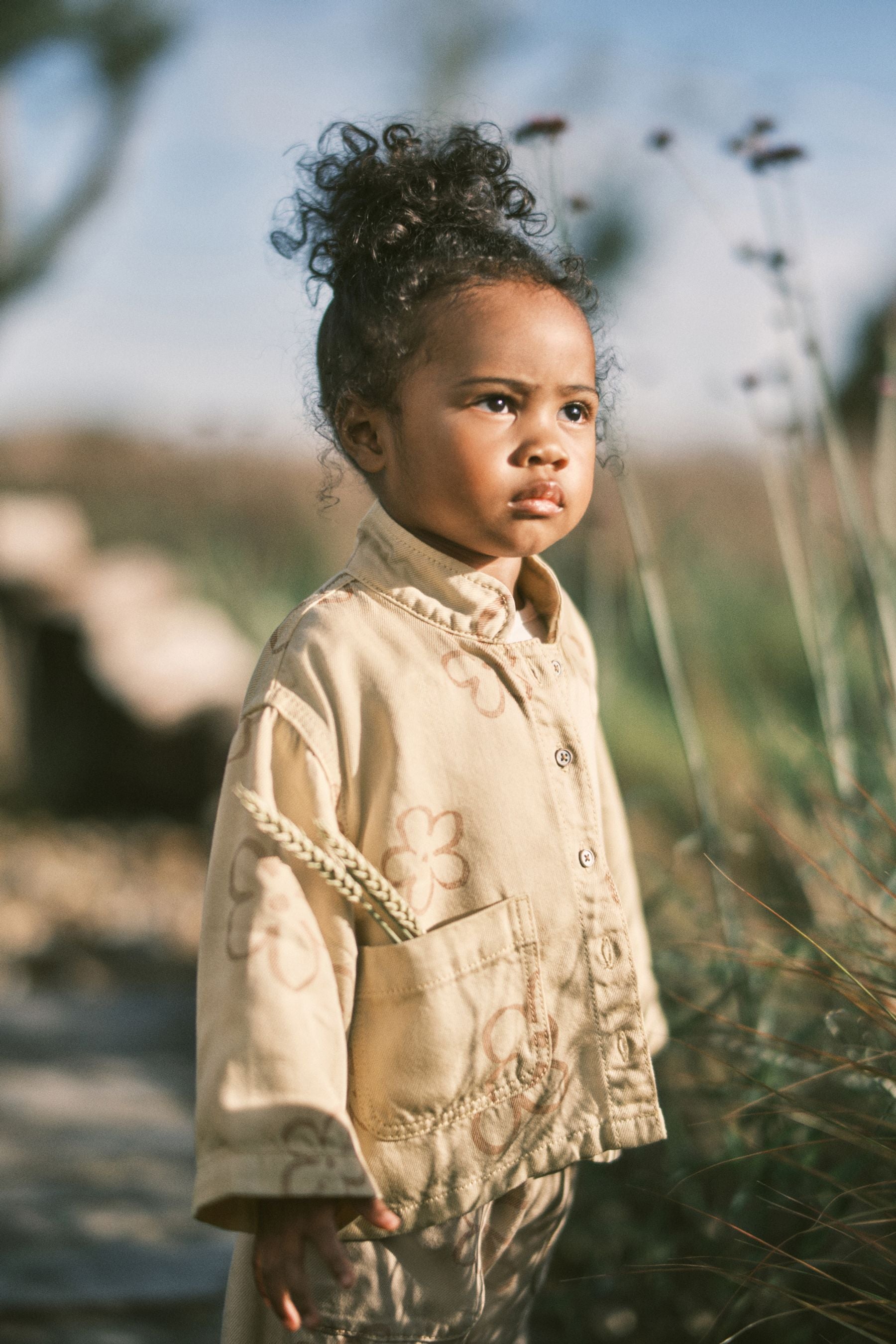 Stone Natural Shirt And Trousers Set (3mths-7yrs)