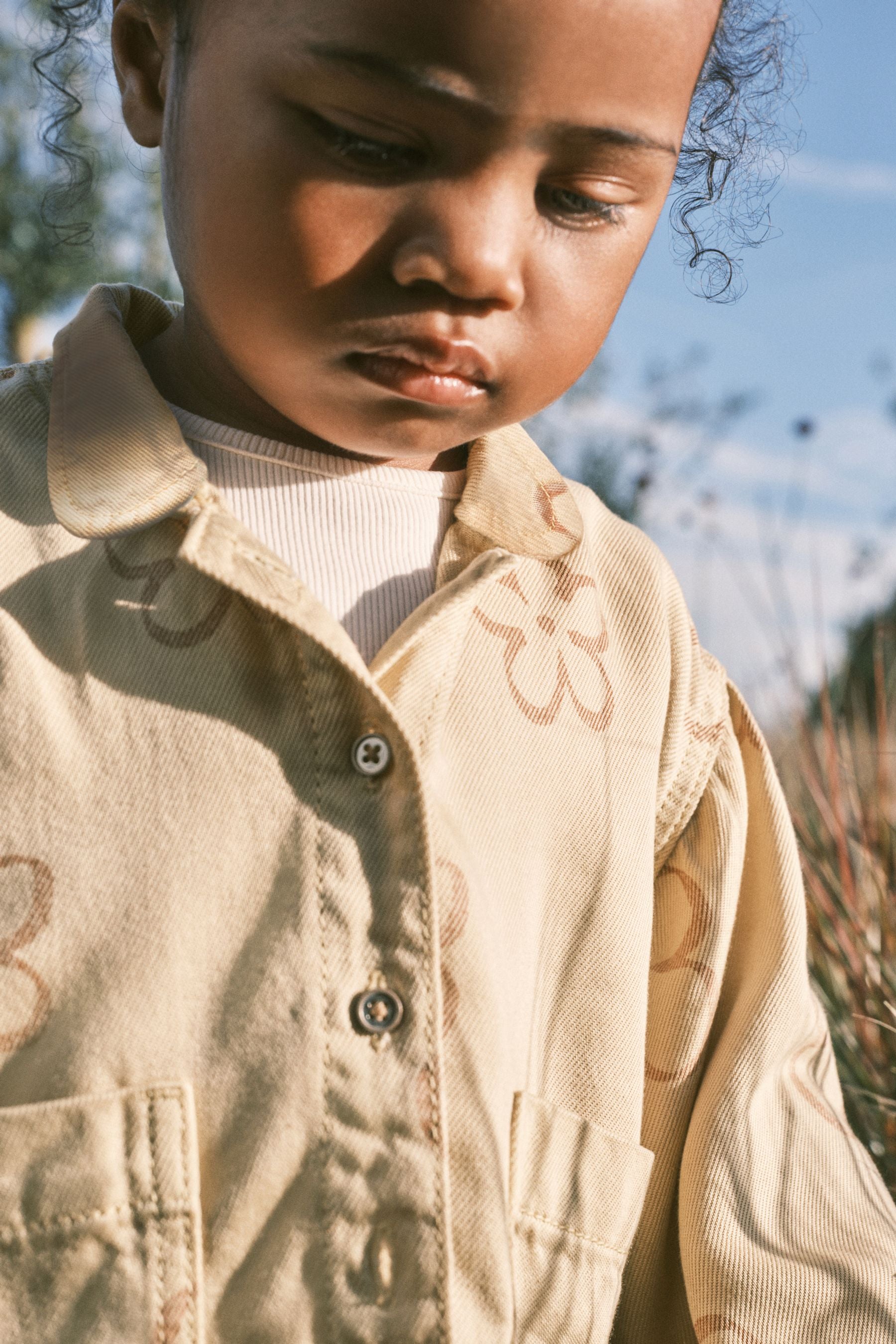 Stone Natural Shirt And Trousers Set (3mths-7yrs)