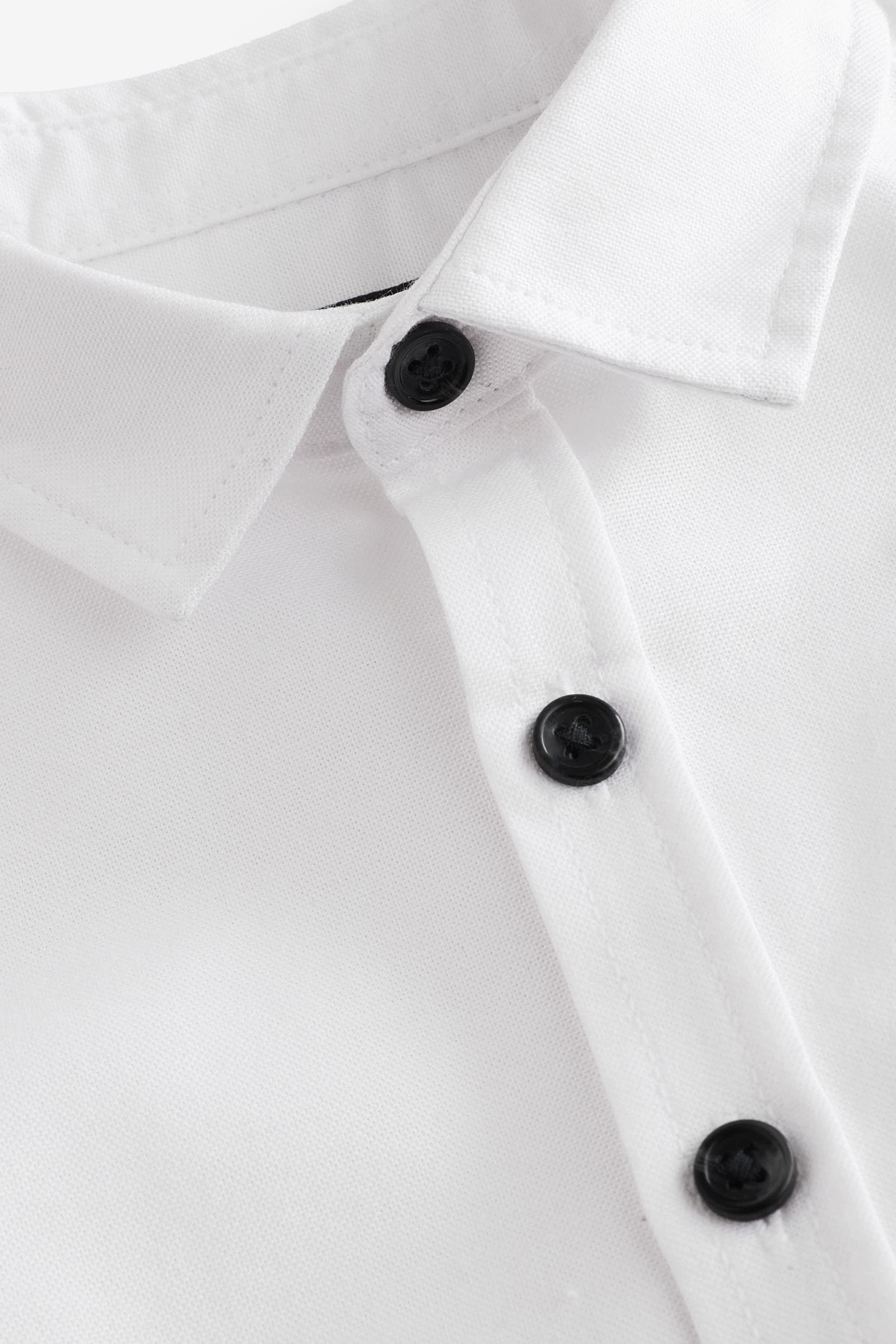 White Short Sleeve Oxford Shirt (3mths-7yrs)