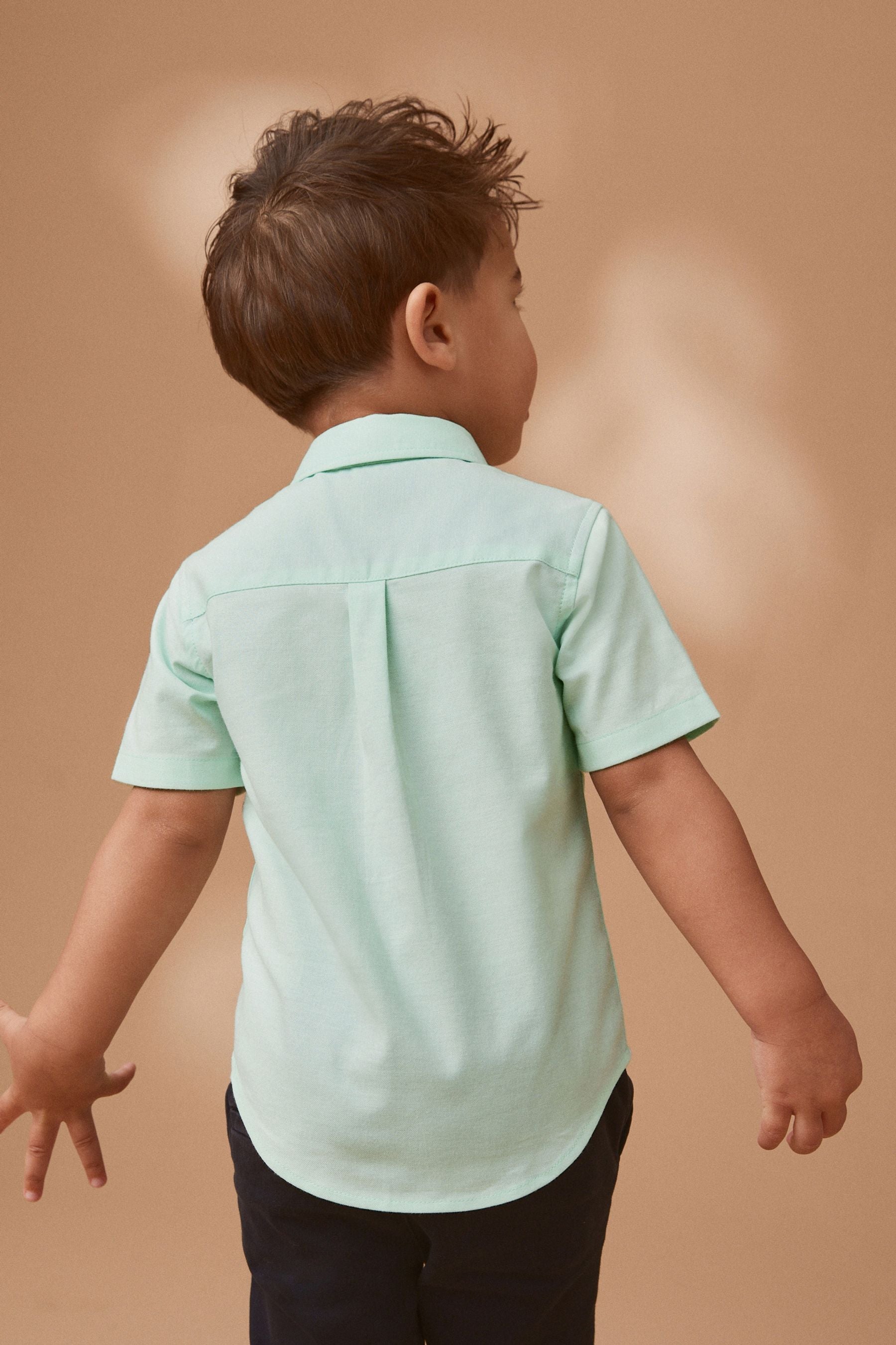 Mint Green Short Sleeve Oxford Shirt (3mths-7yrs)