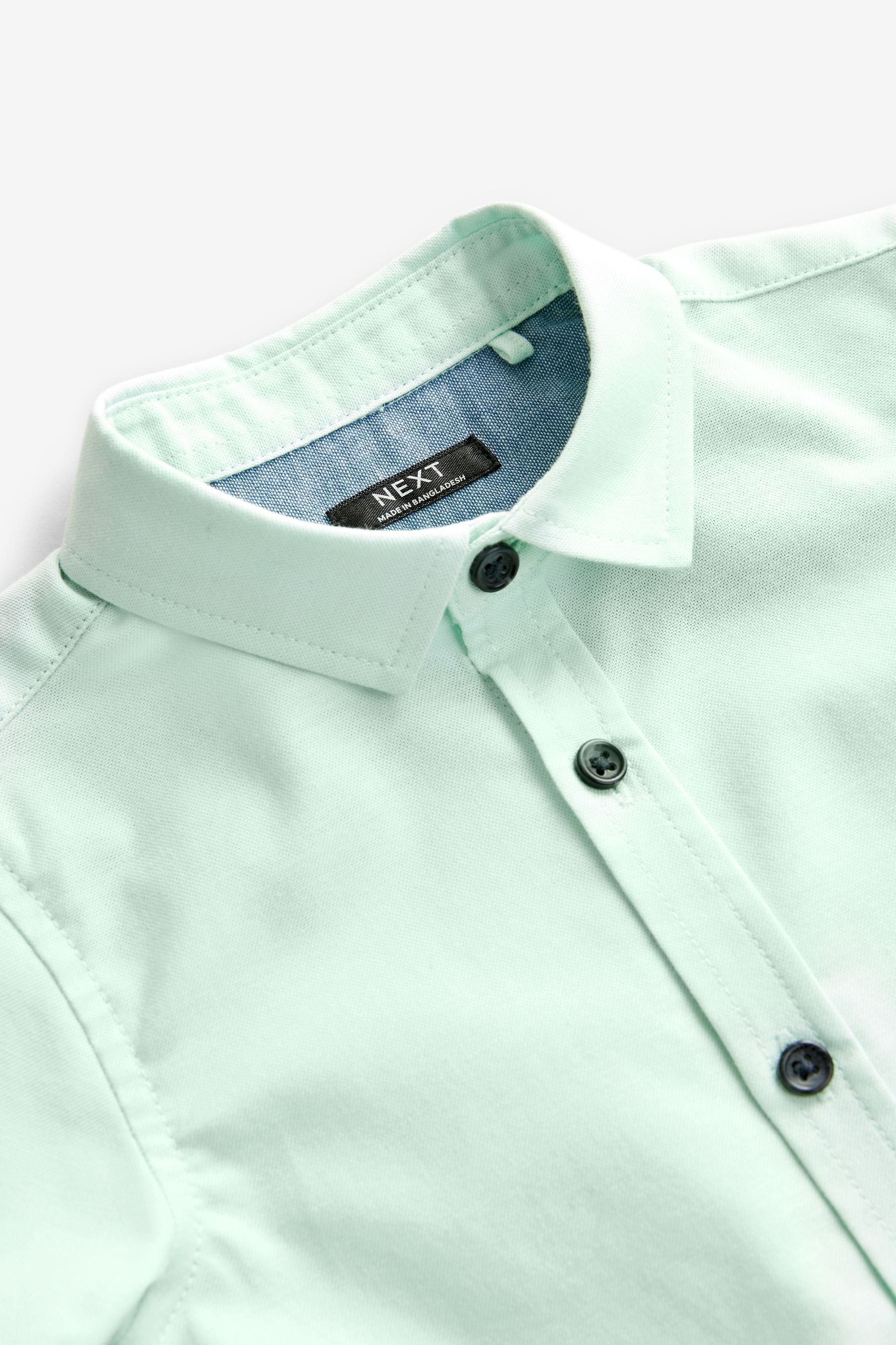 Mint Green Short Sleeve Oxford Shirt (3mths-7yrs)