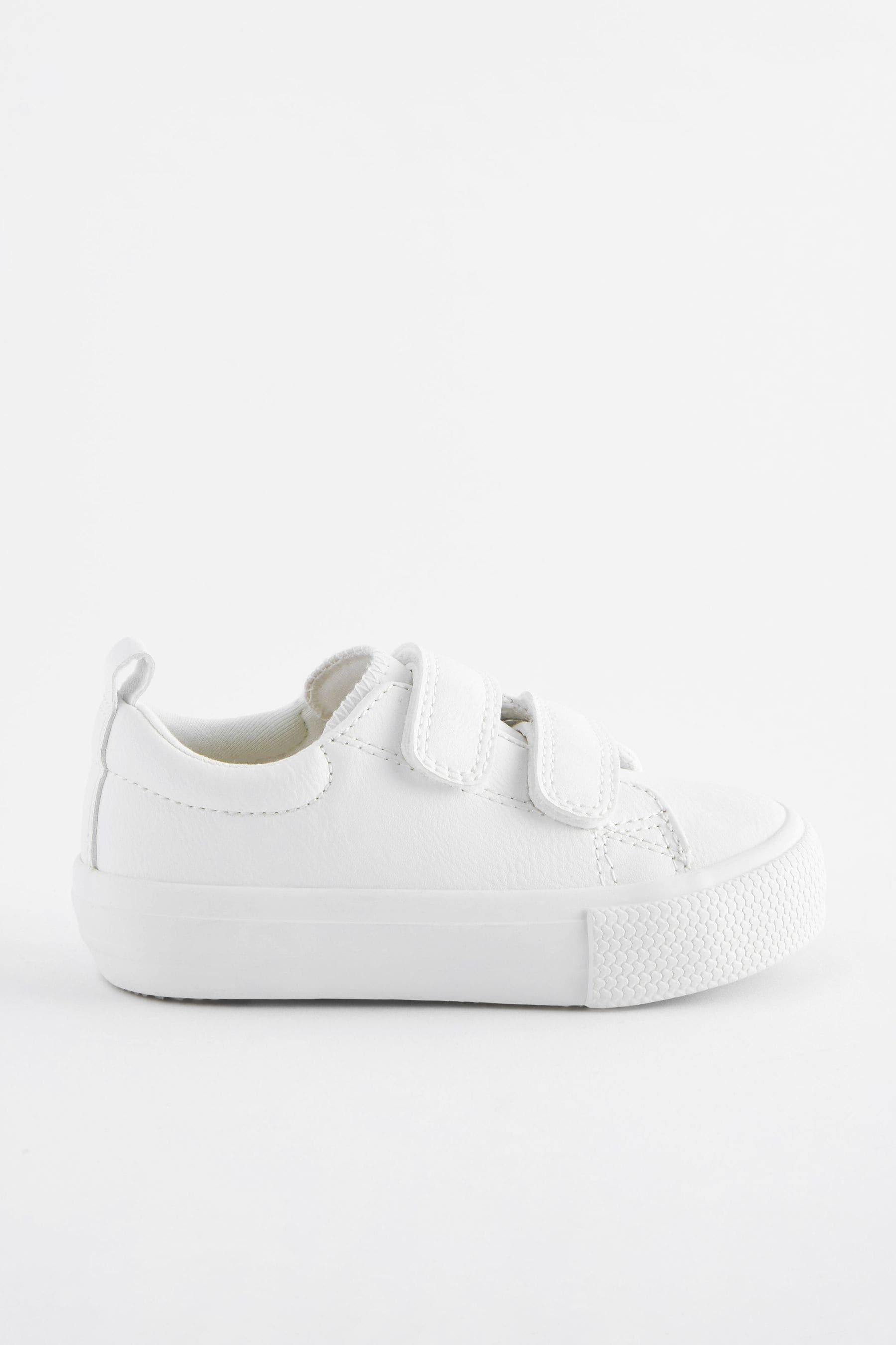 White Chunky Trainers With Touch Fastening