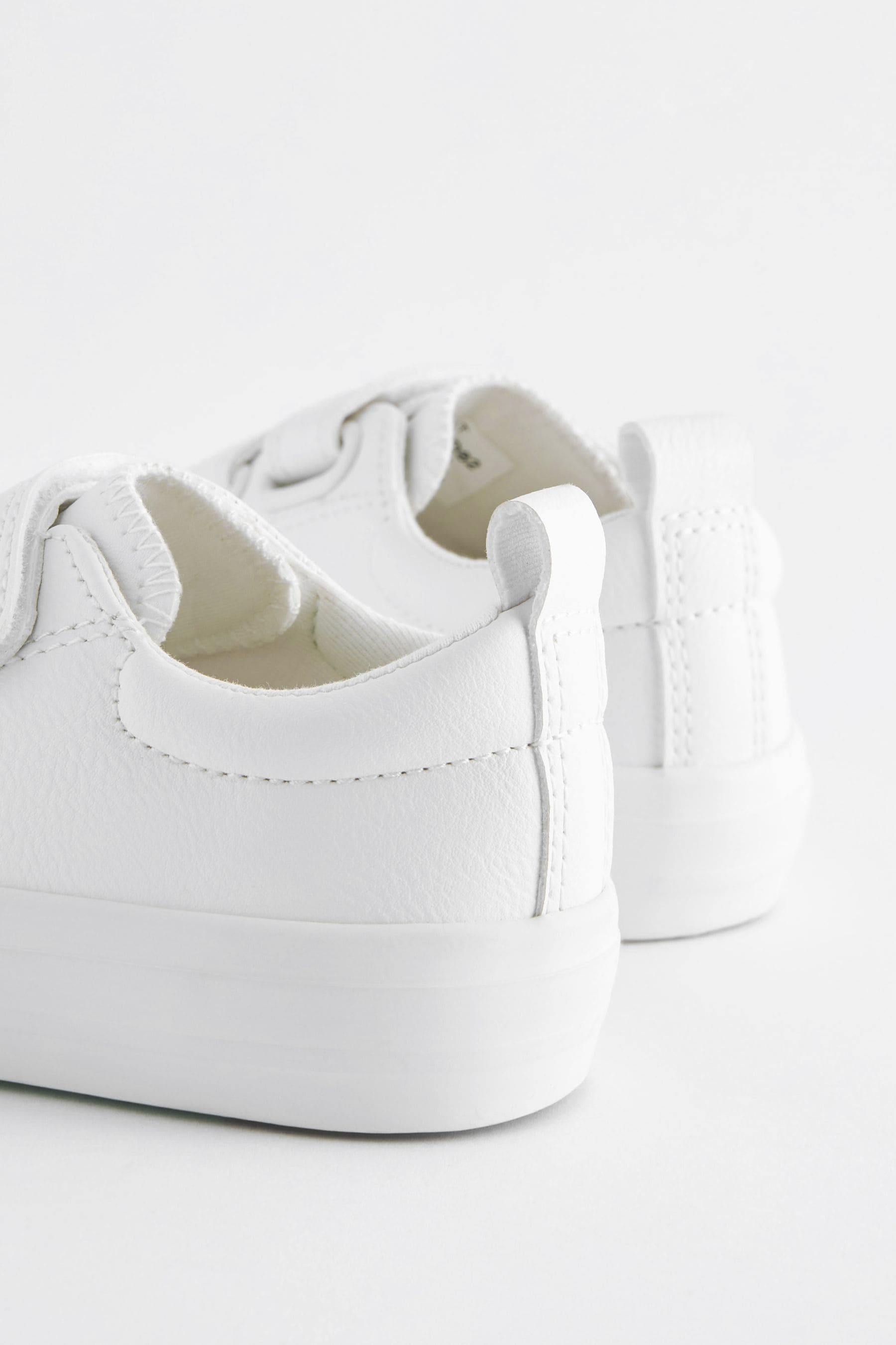 White Chunky Trainers With Touch Fastening