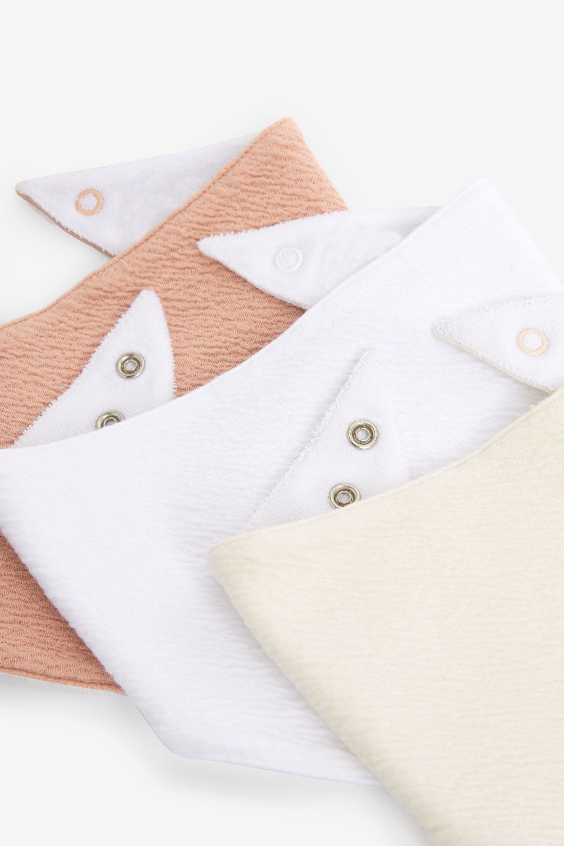 White/Neutral Baby Dribble Bibs 3 Pack