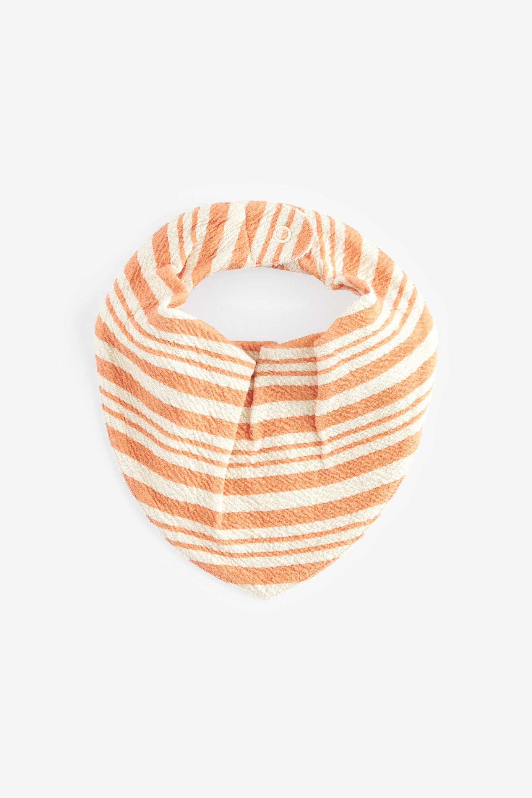 Sage Green/Orange Dribble Bibs 5 Pack