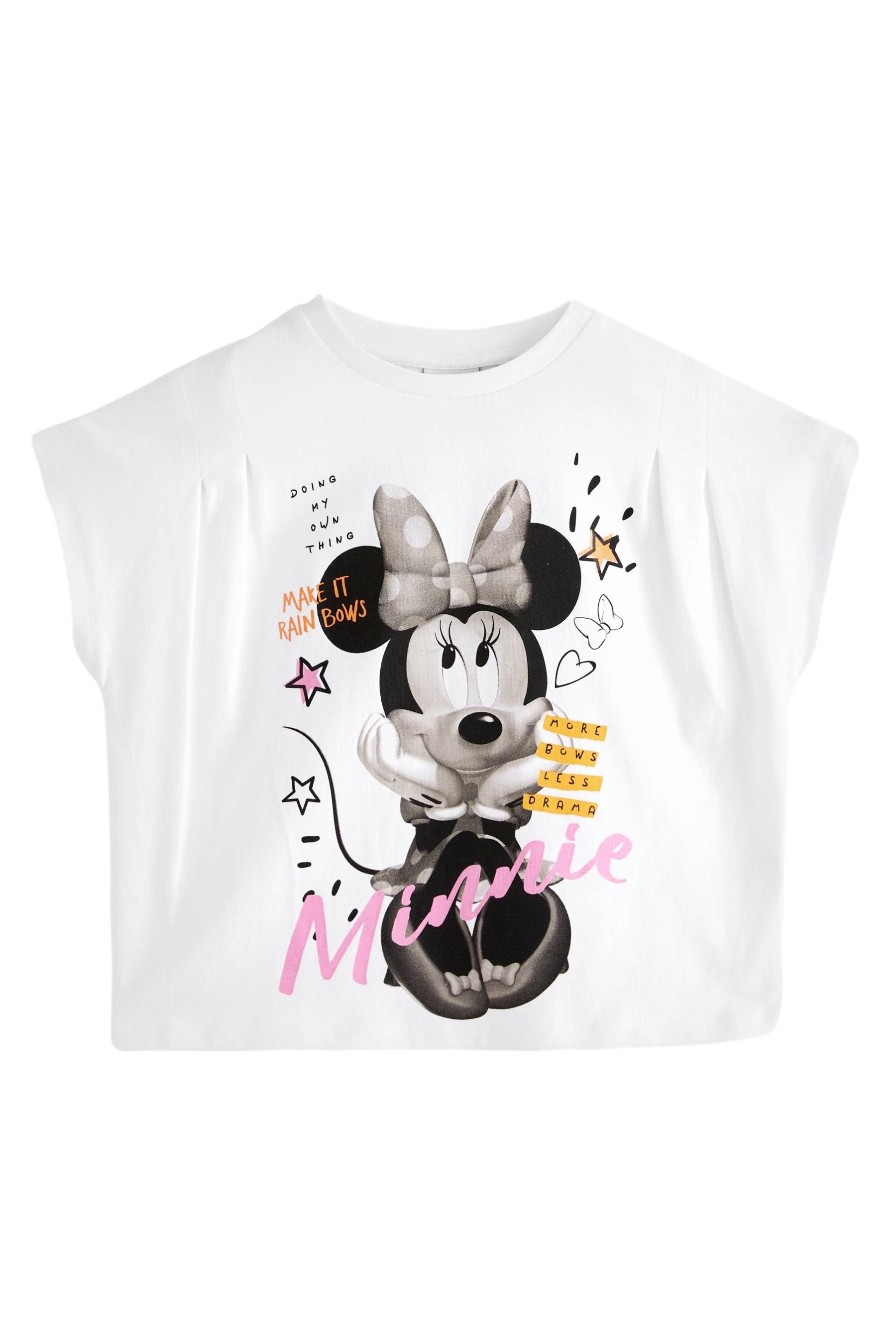 White/Pink Minnie Mouse T-Shirt (3-16yrs)