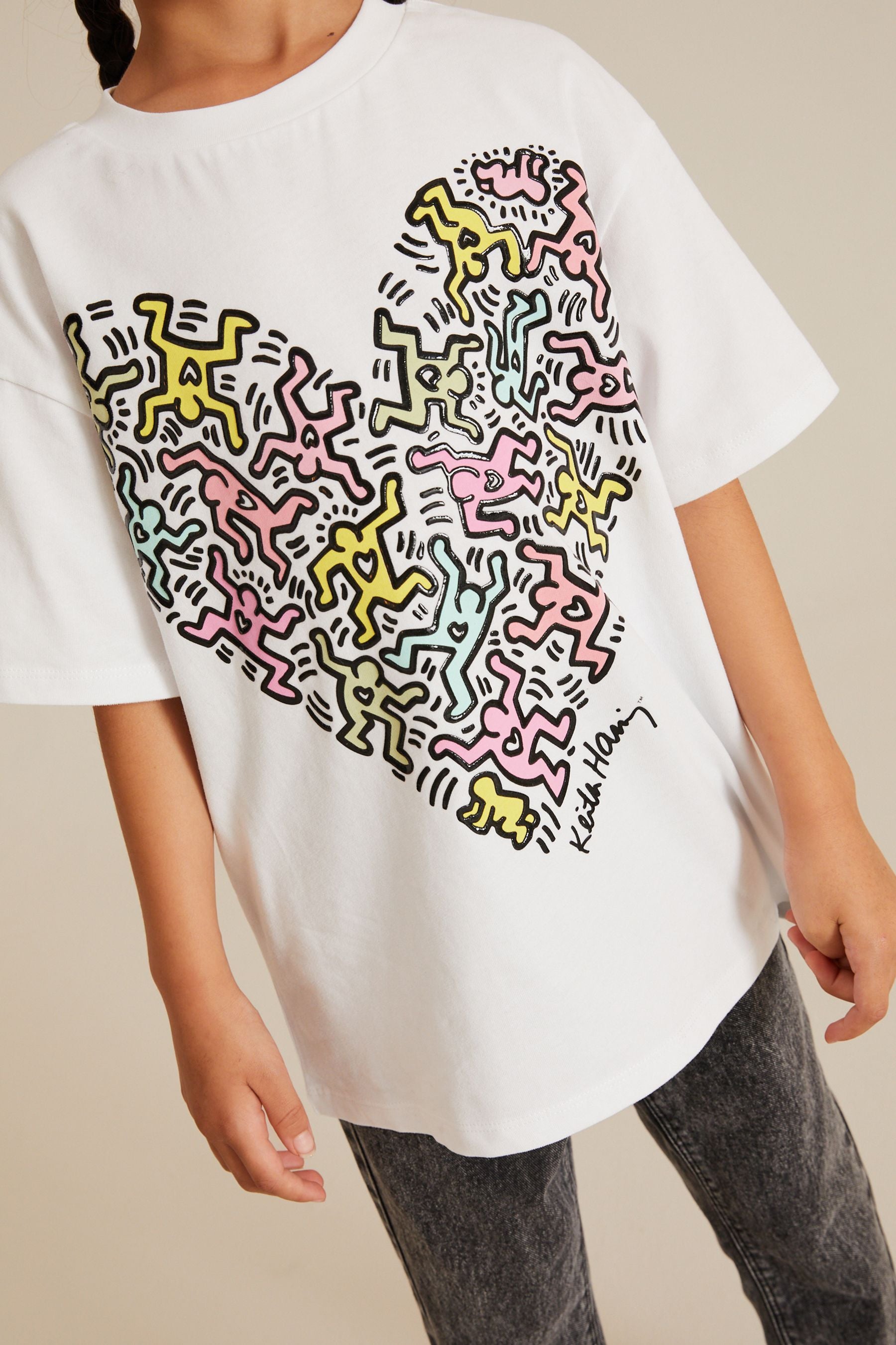 Keith Haring White Artist License T-Shirt (3-16yrs)