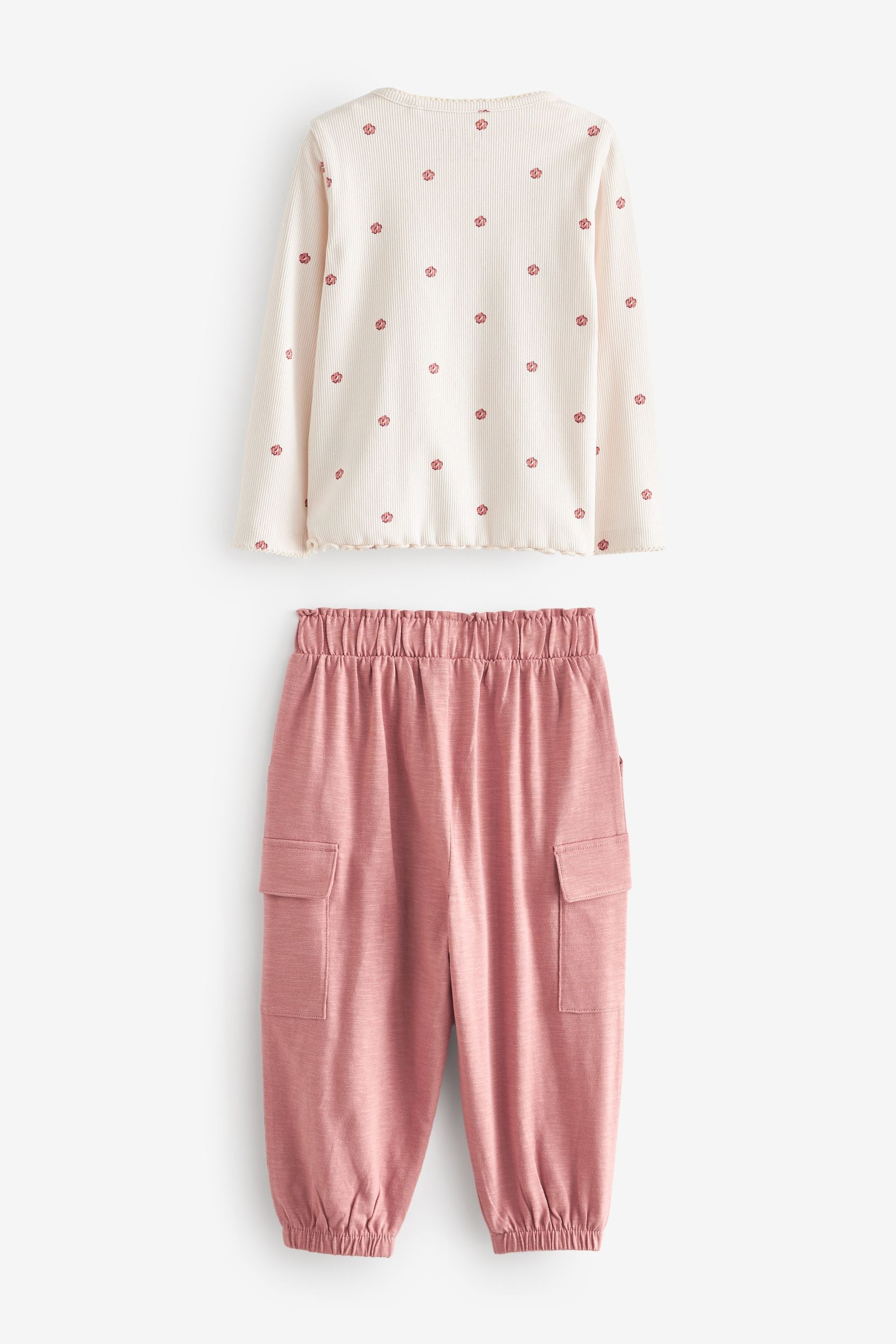 Pink Cargo Trousers Set (3mths-7yrs)