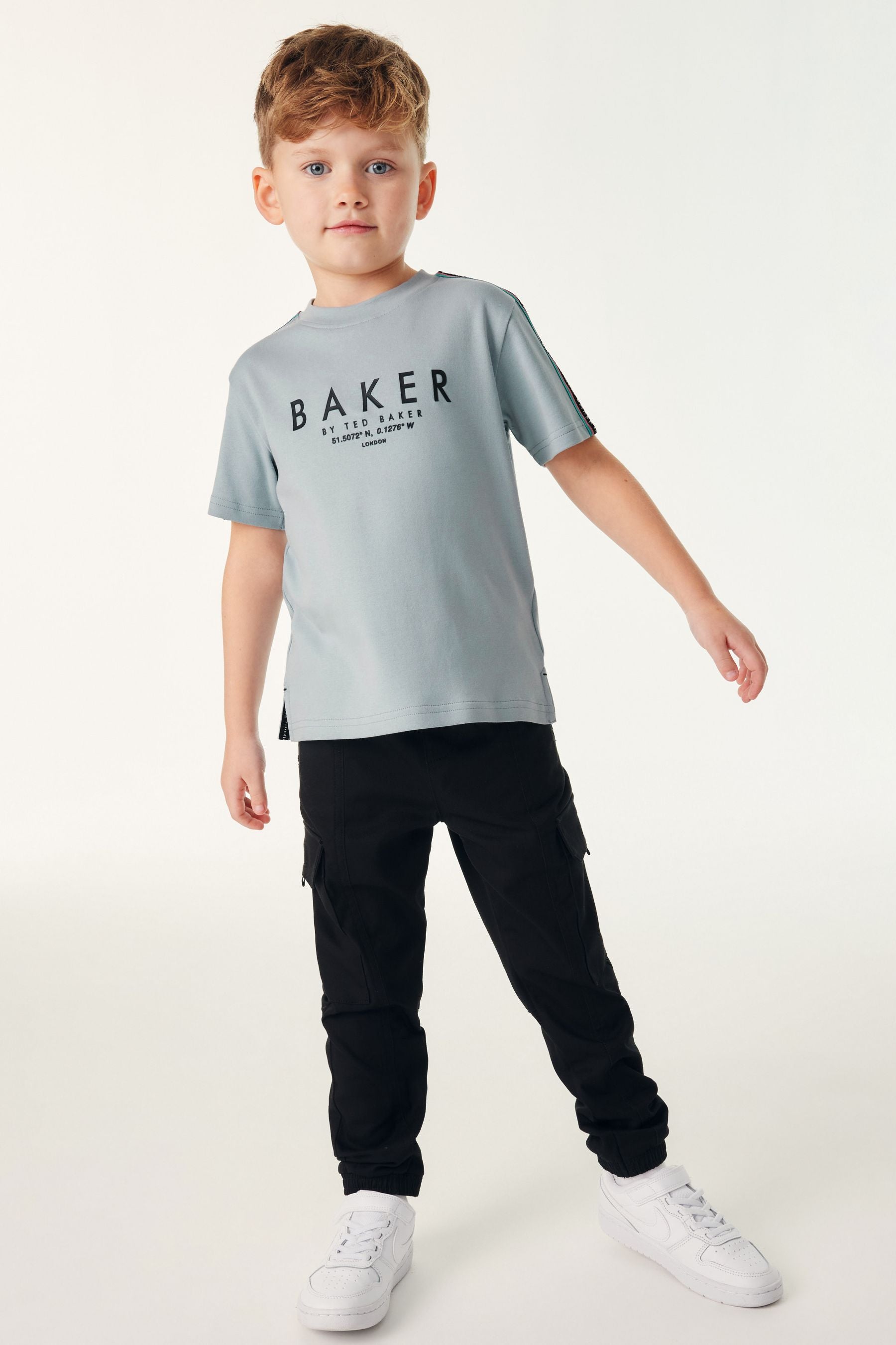 Baker by Ted Baker Blue Tape Detail T-Shirt