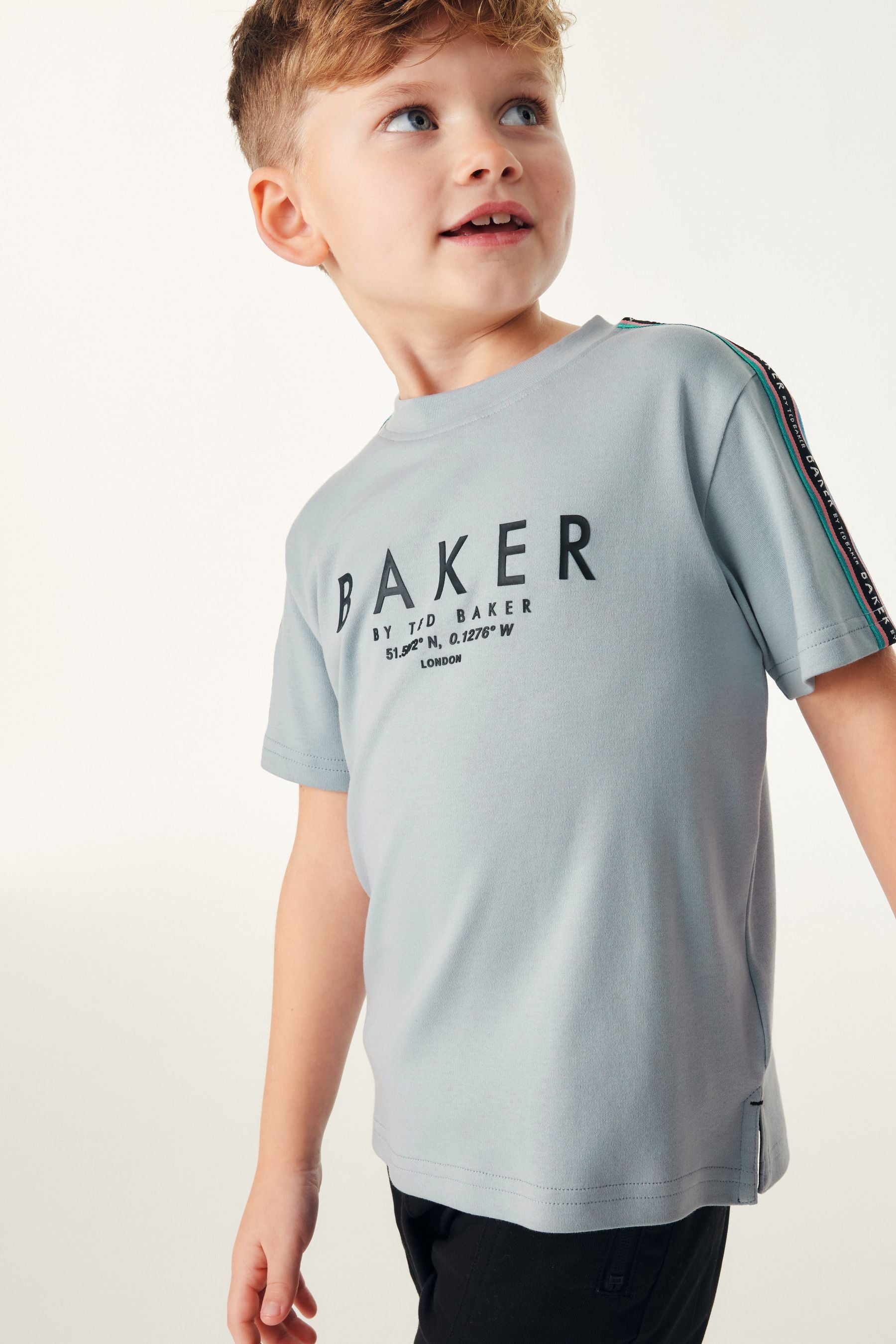 Baker by Ted Baker Blue Tape Detail T-Shirt