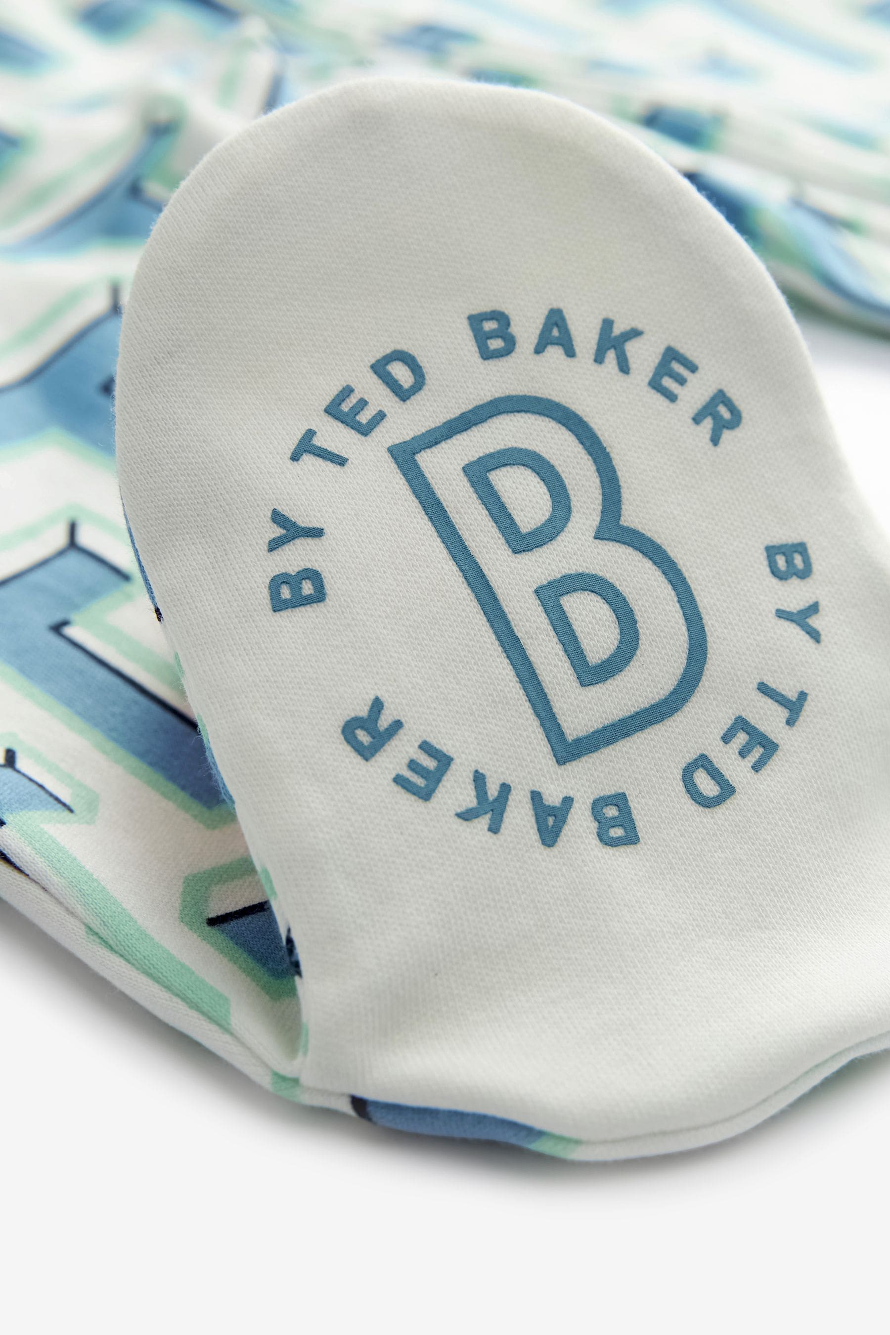 Blue/Green/White Baker by Ted Baker Sleepsuit 3 Pack