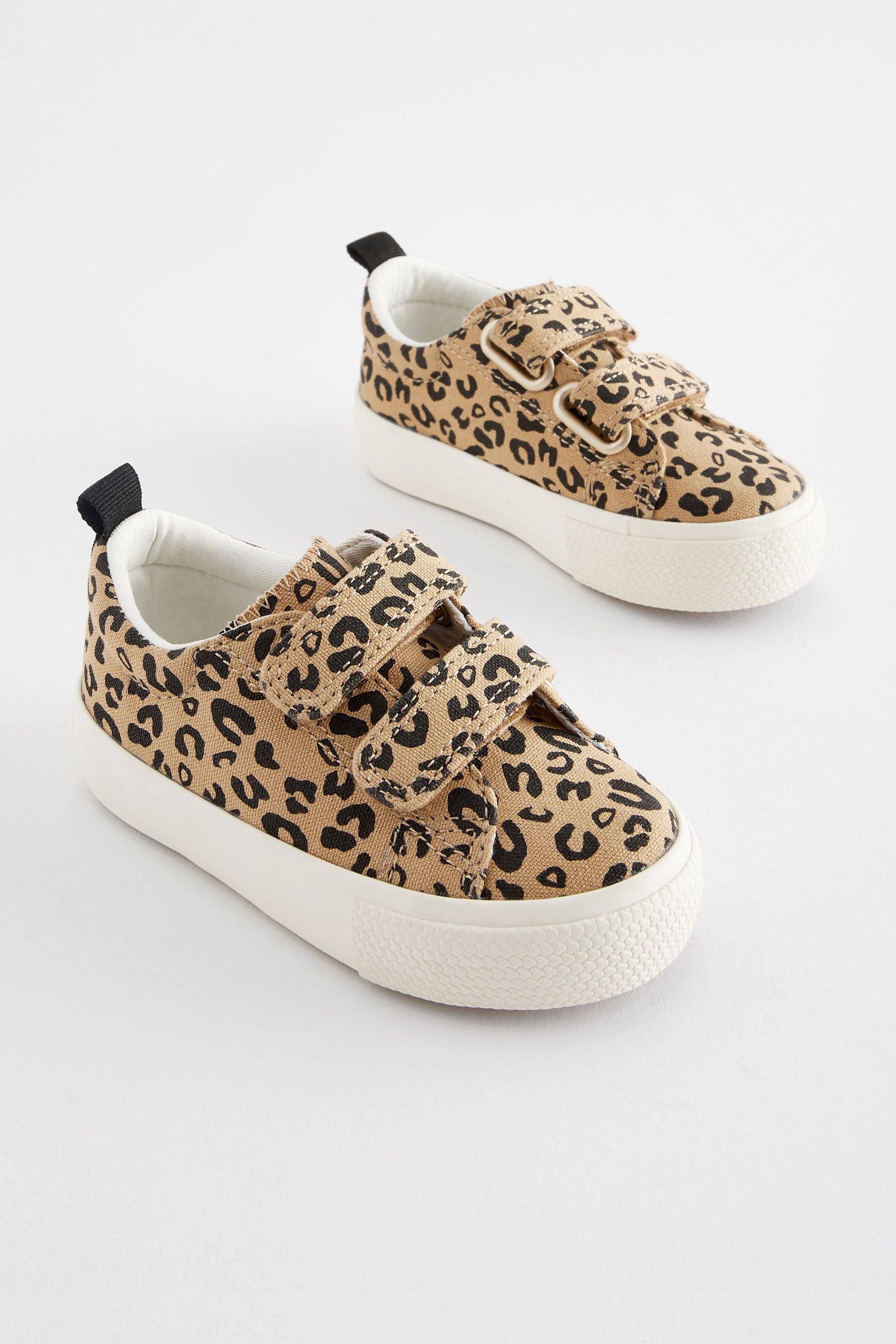 Leopard Print Chunky Trainers With Touch Fastening