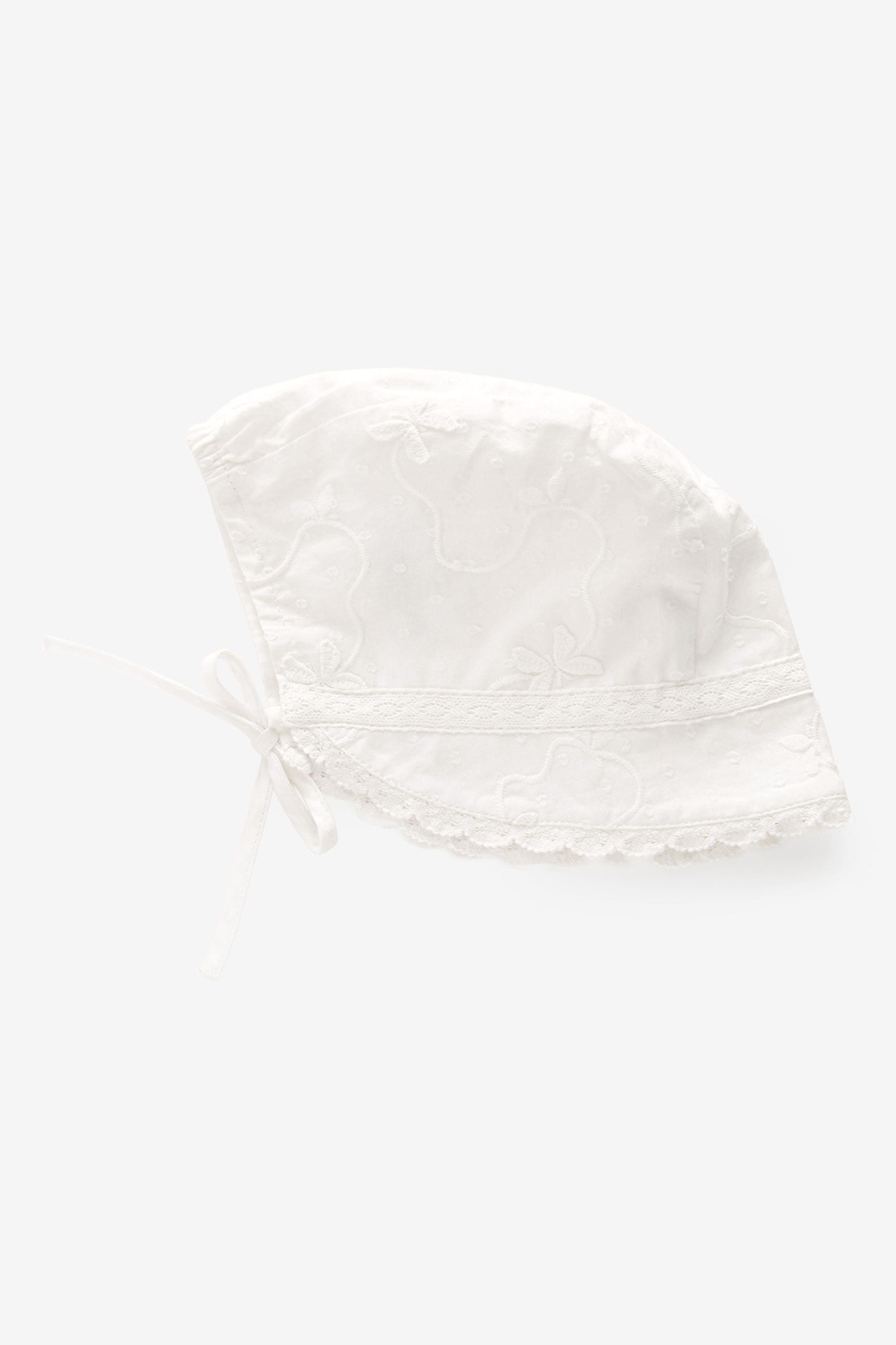 White Occasion Baby Bonnet Hat (0-18mths)