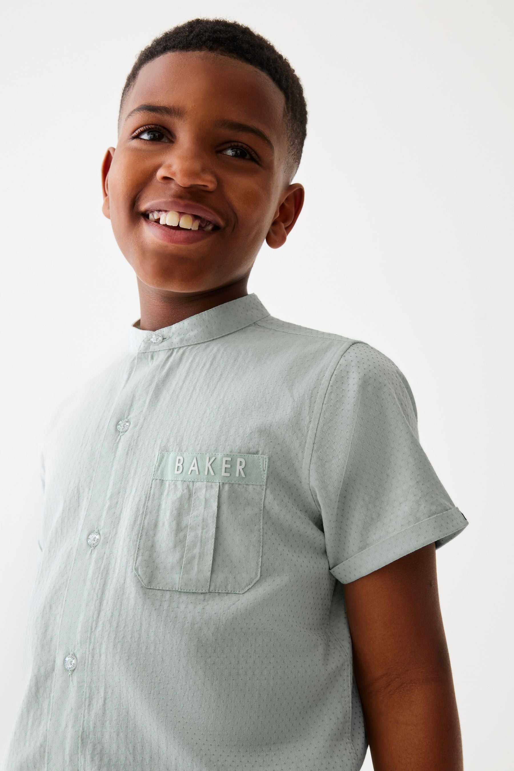 Green Baker by Ted Baker Green Grandad Shirt