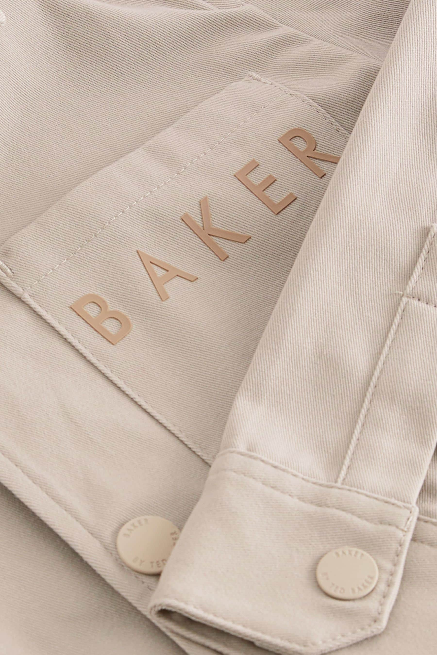 Baker by Ted Baker Stone Shacket and T-Shirt Set