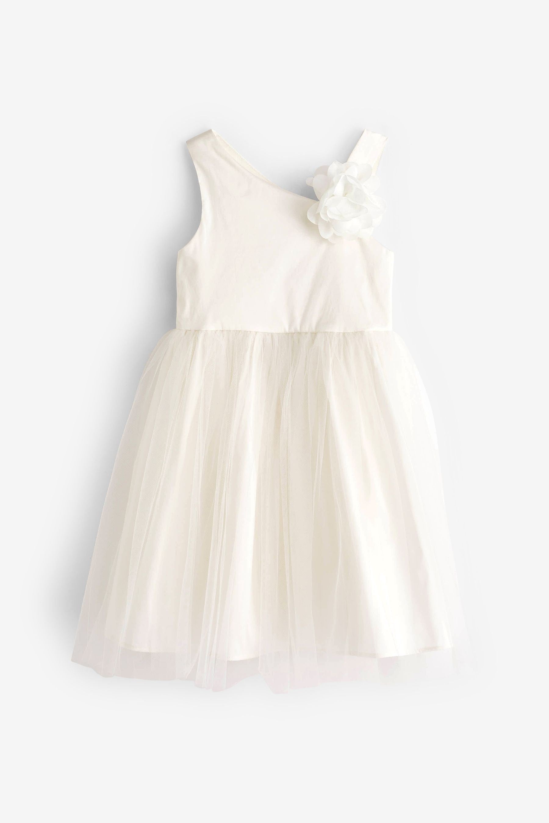 Cream Corsage Flower Girl Dress (3-16yrs)