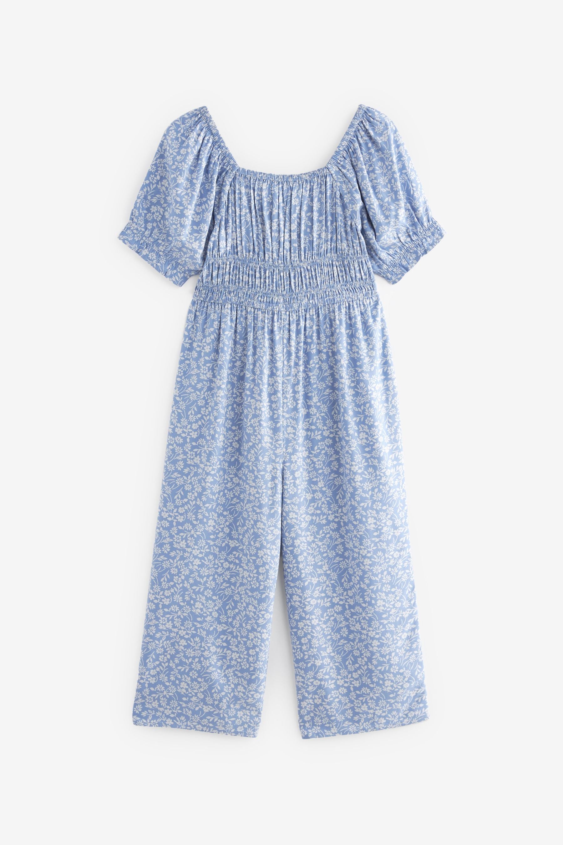 Blue Ditsy Printed Jumpsuit (3-16yrs)