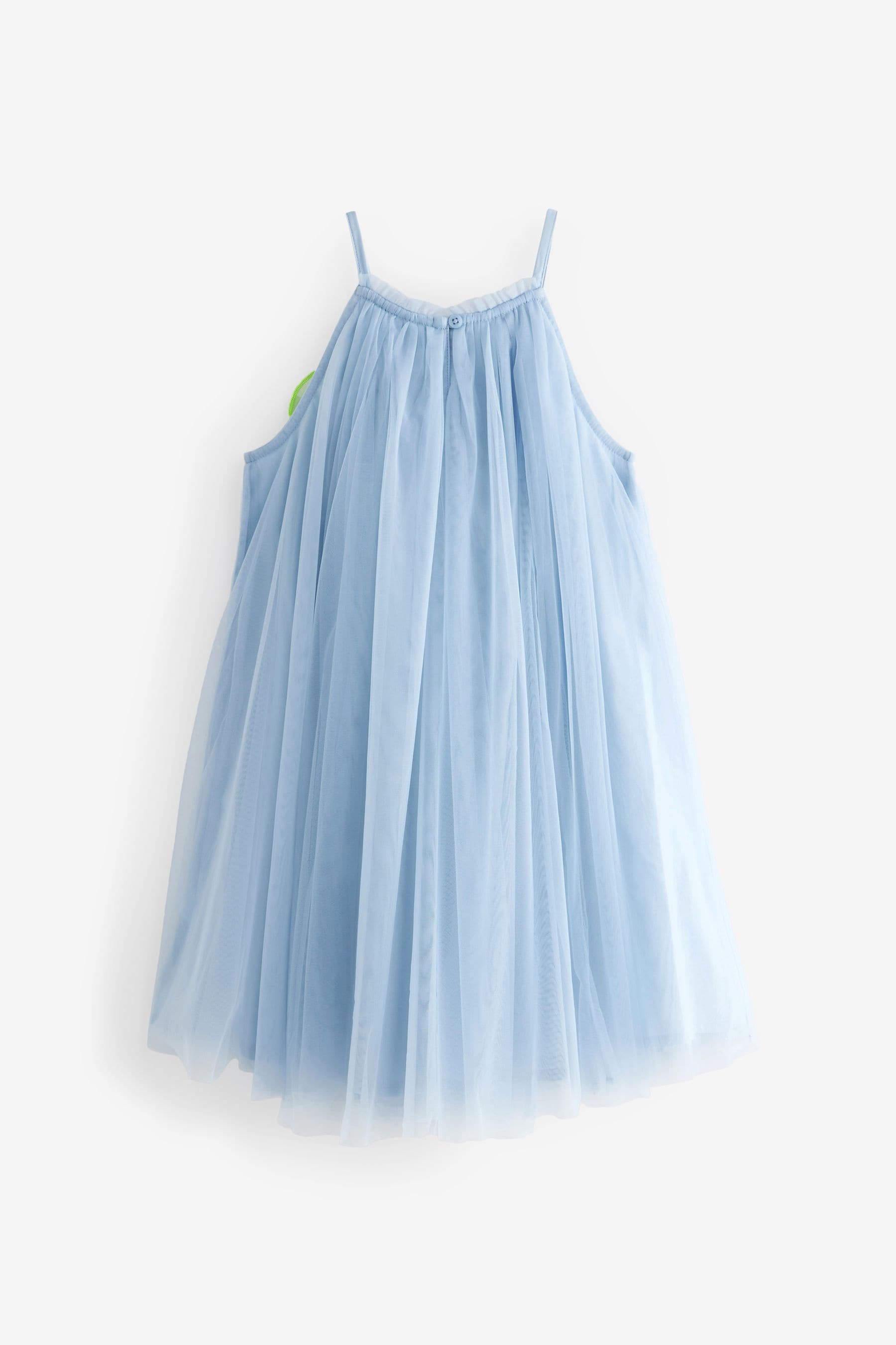 Blue Corsage Mesh Dress (3-16yrs)