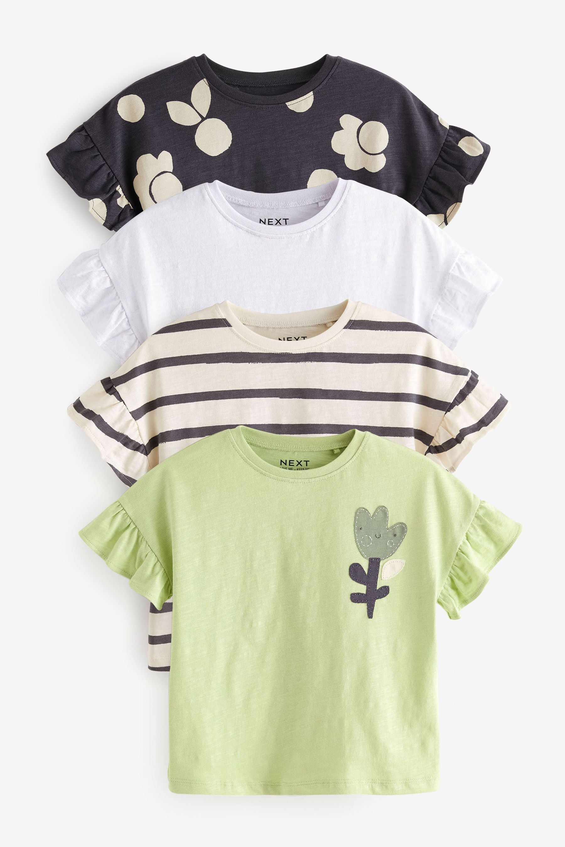 Green T-Shirts 4 Pack (3mths-7yrs)