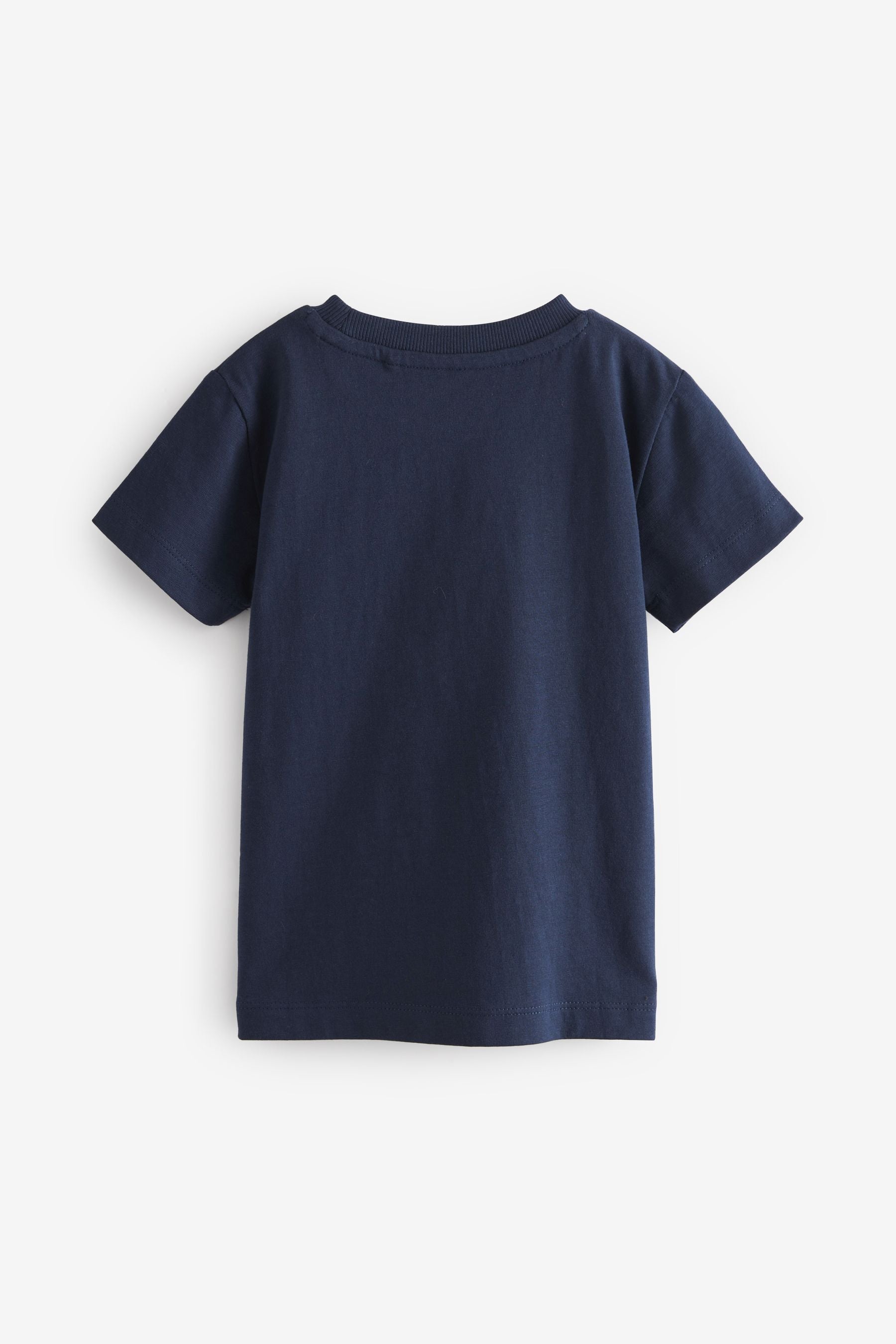 Navy Blue Short Sleeve Character T-Shirt (3mths-7yrs)