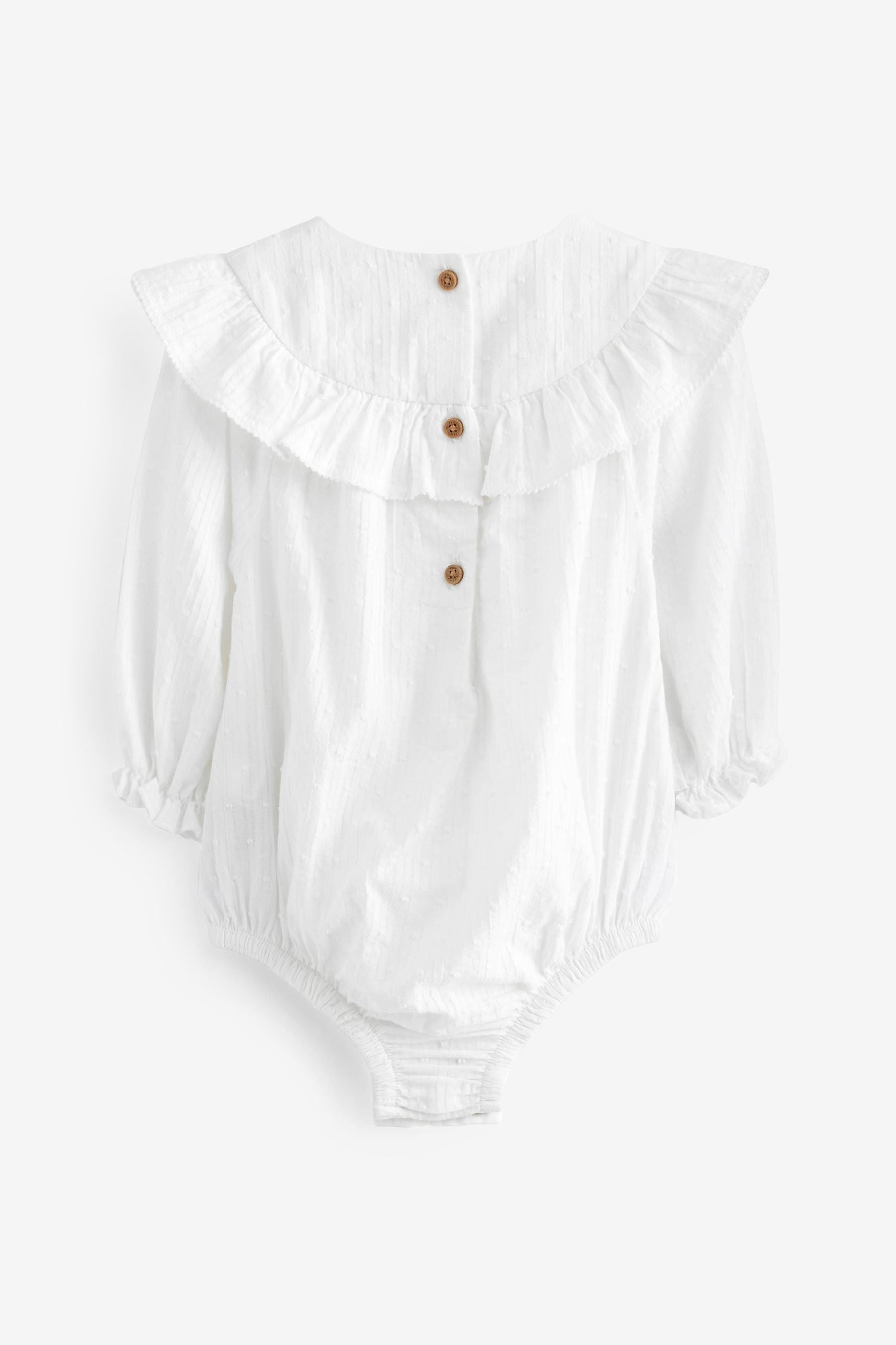 White Baby Bloomer Romper (0mths-3yrs)