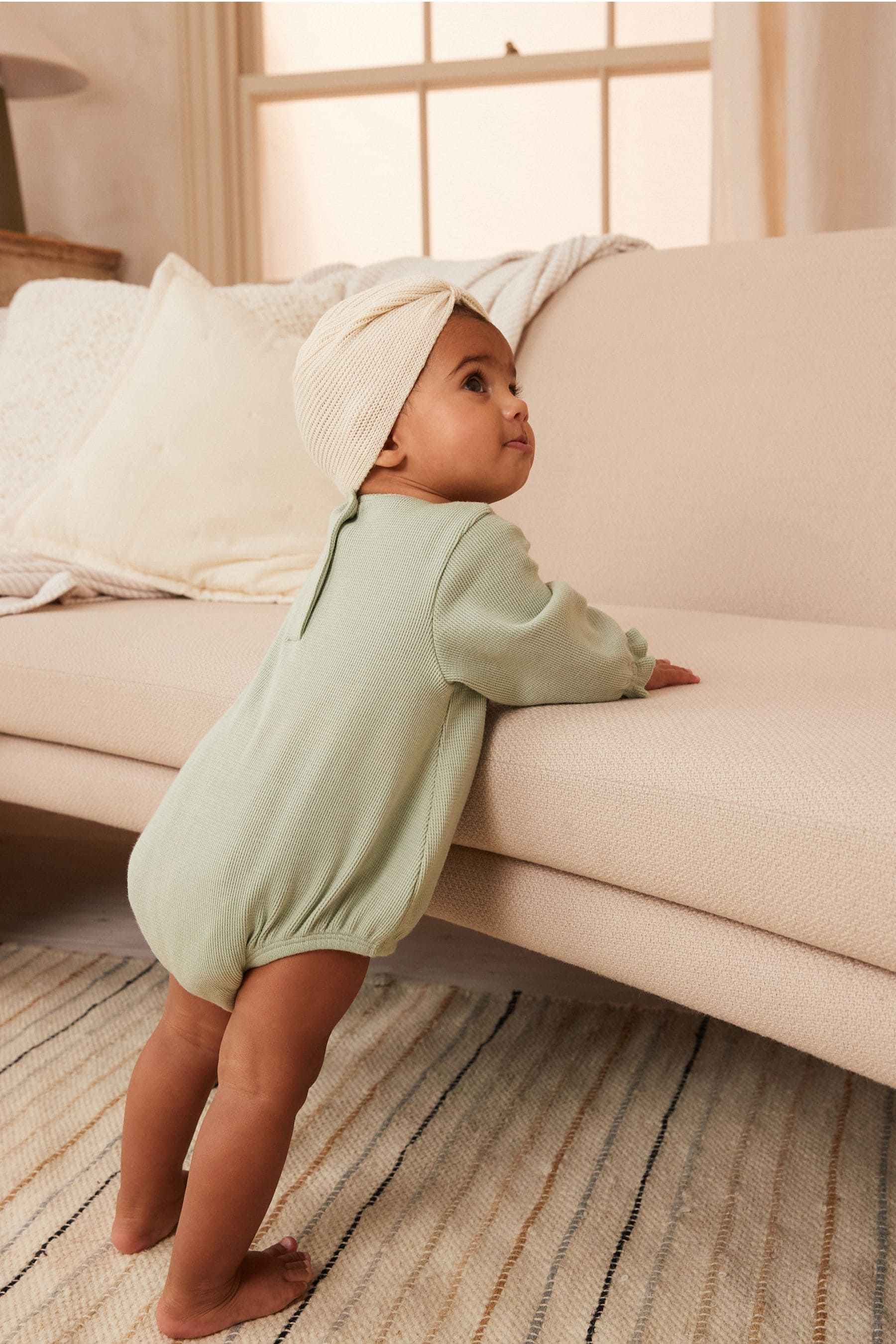 Sage Green Jersey Baby Bloomer Rompers 2 Pack (0mths-2yrs)