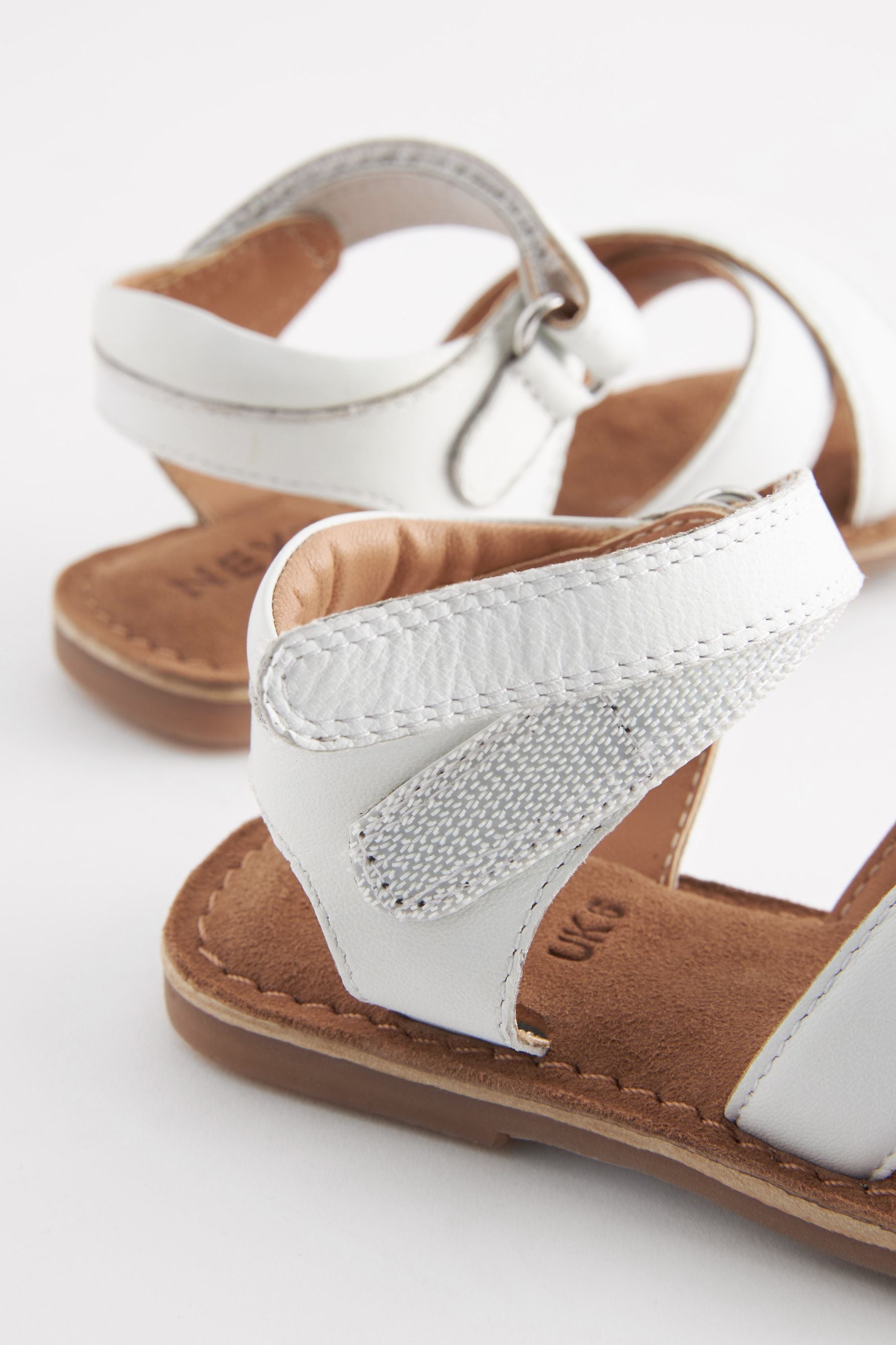 White Leather Sandals