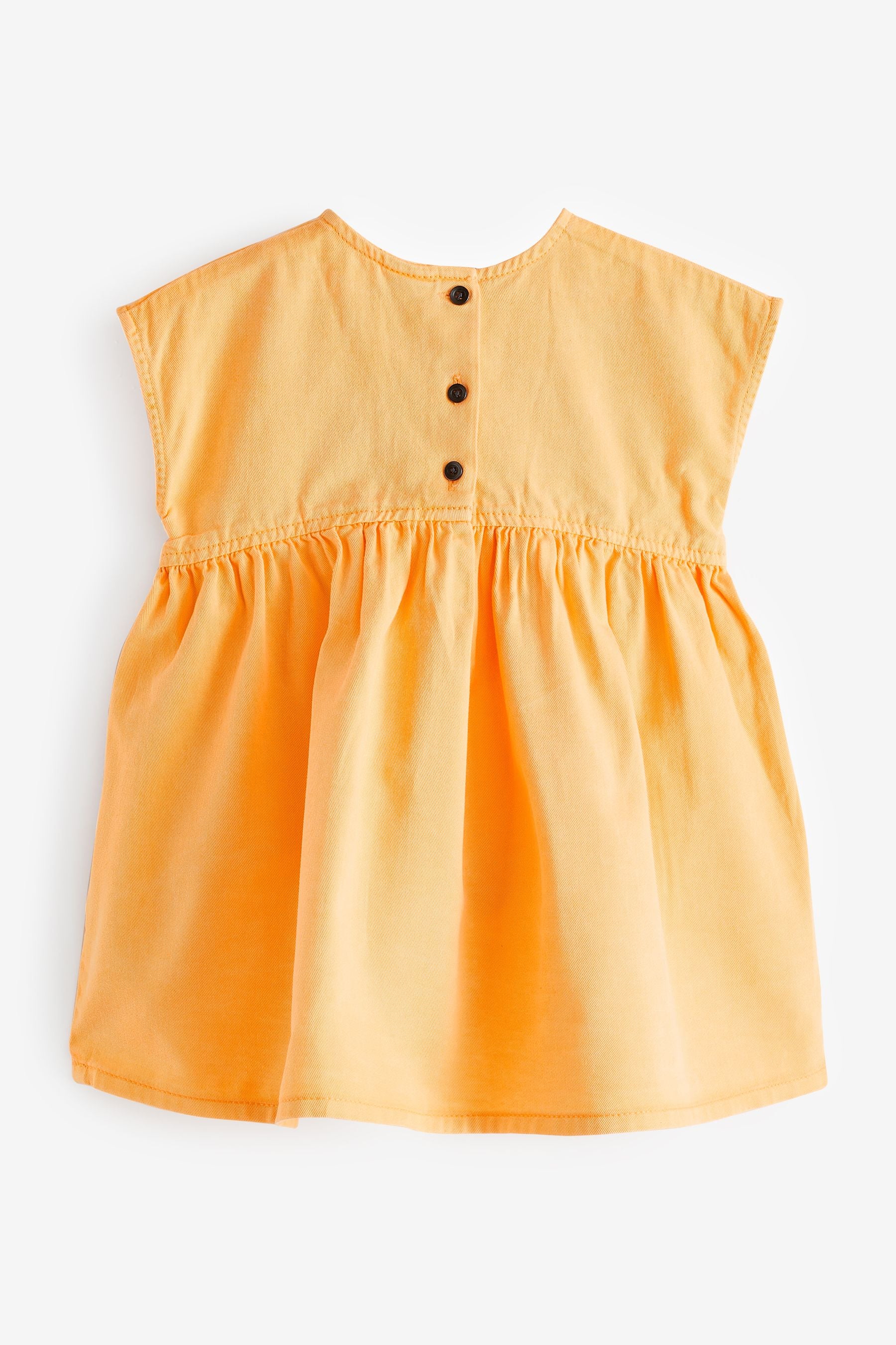 Orange Boxy Cotton Dress (3mths-7yrs)