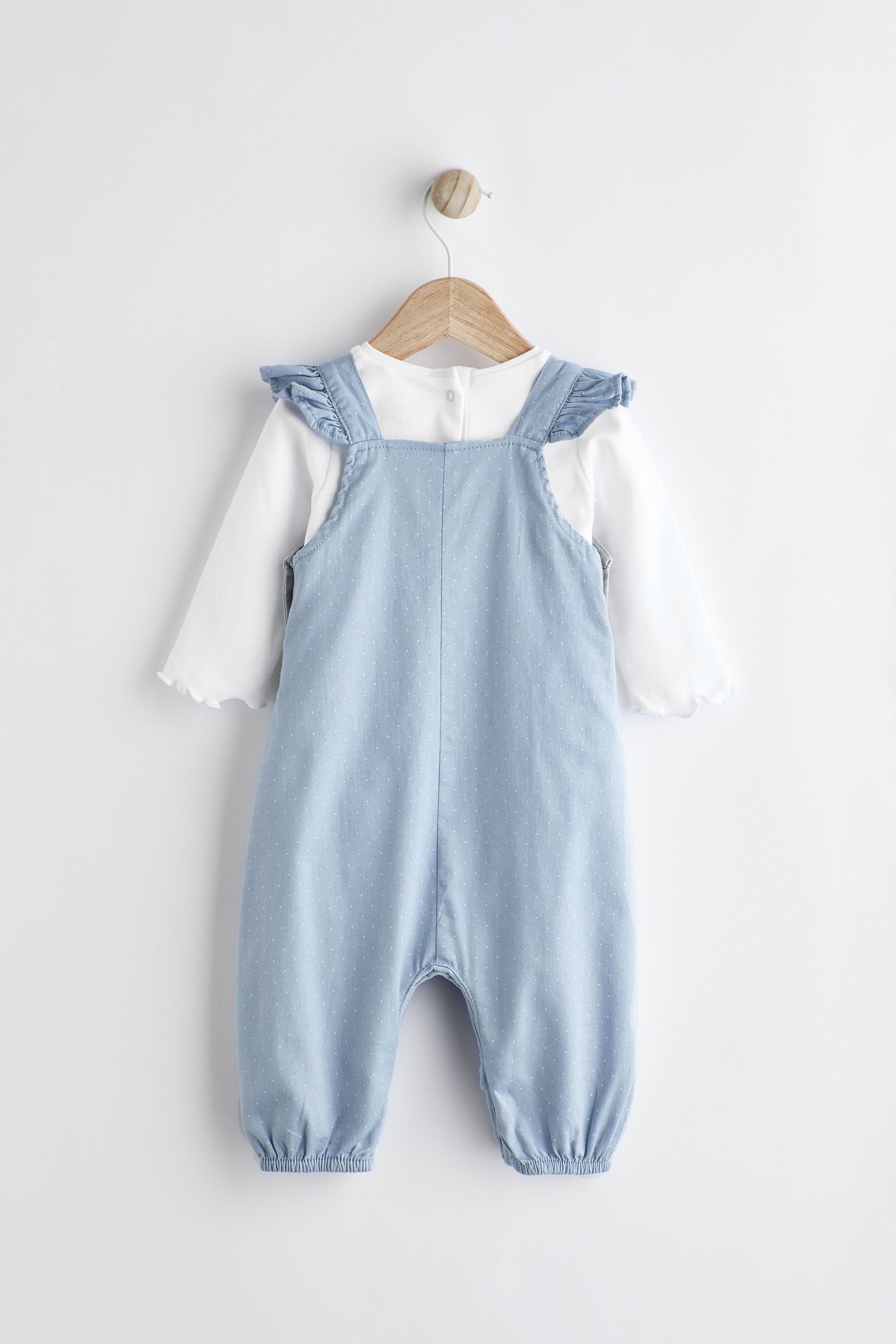 Blue Character Baby Dungarees & Bodysuit Set (0mths-3yrs)