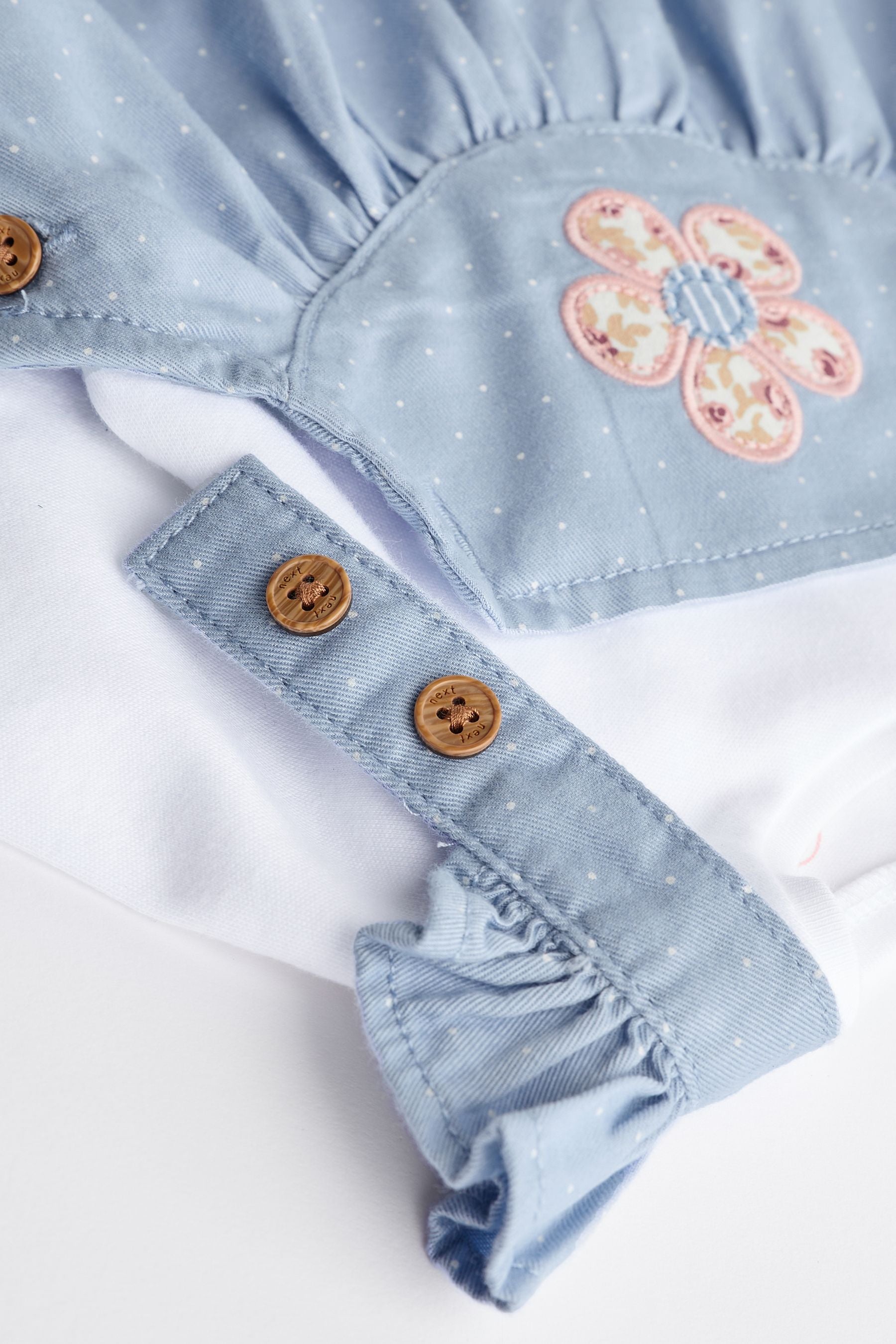 Blue Character Baby Dungarees & Bodysuit Set (0mths-3yrs)