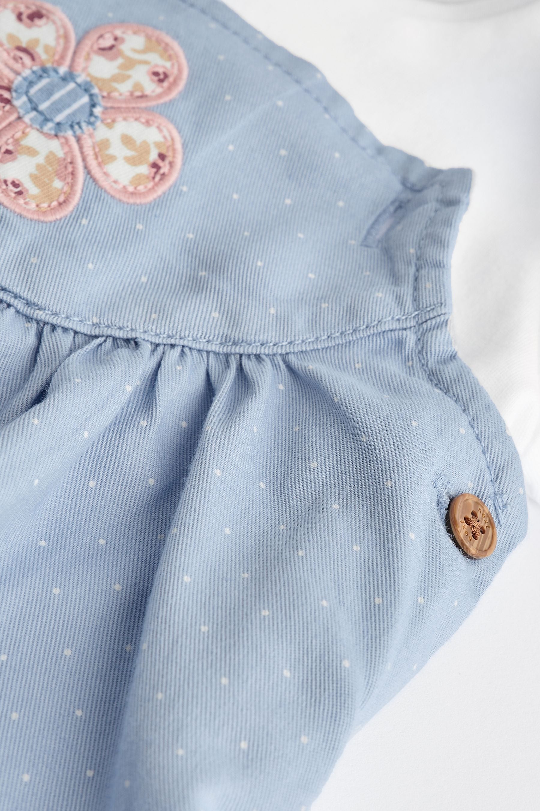 Blue Character Baby Dungarees & Bodysuit Set (0mths-3yrs)